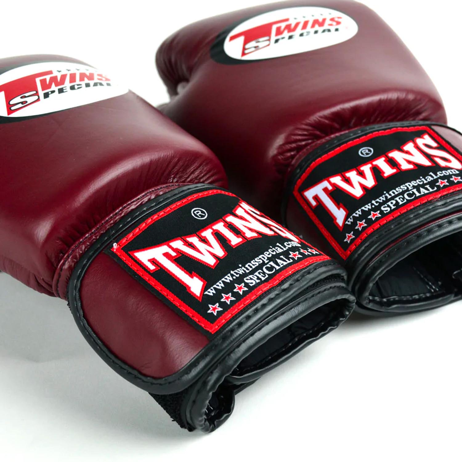 TWINS Special Boxing Gloves, Leather, BGVL-3, winered, 12 Oz