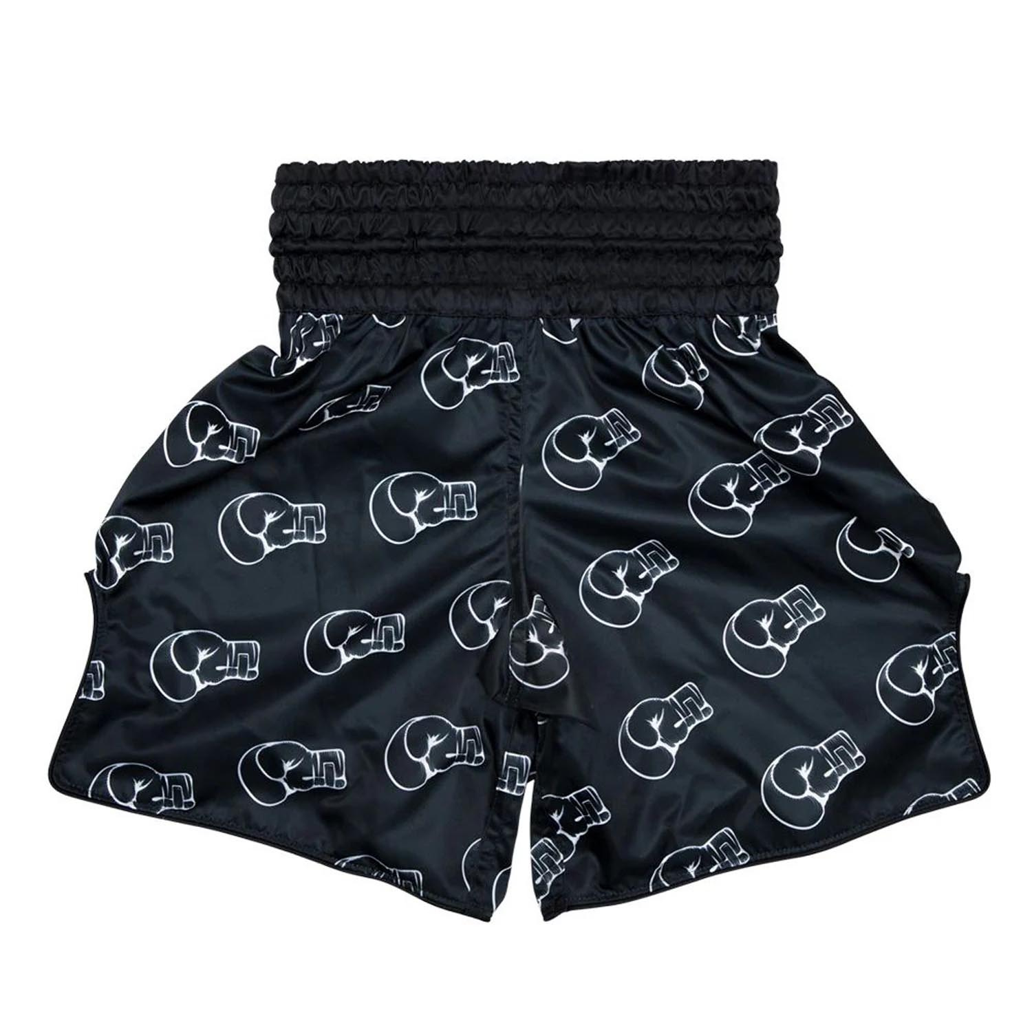Fairtex Boxing Shorts, BT2006, black-white, XXL