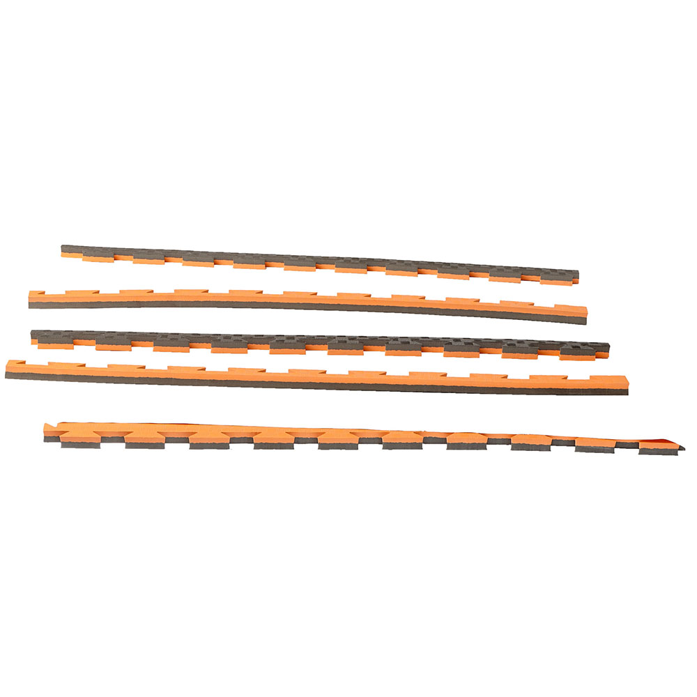 Ju-Sports Puzzle Mat, Pro Checker, grey-orange, 2 cm