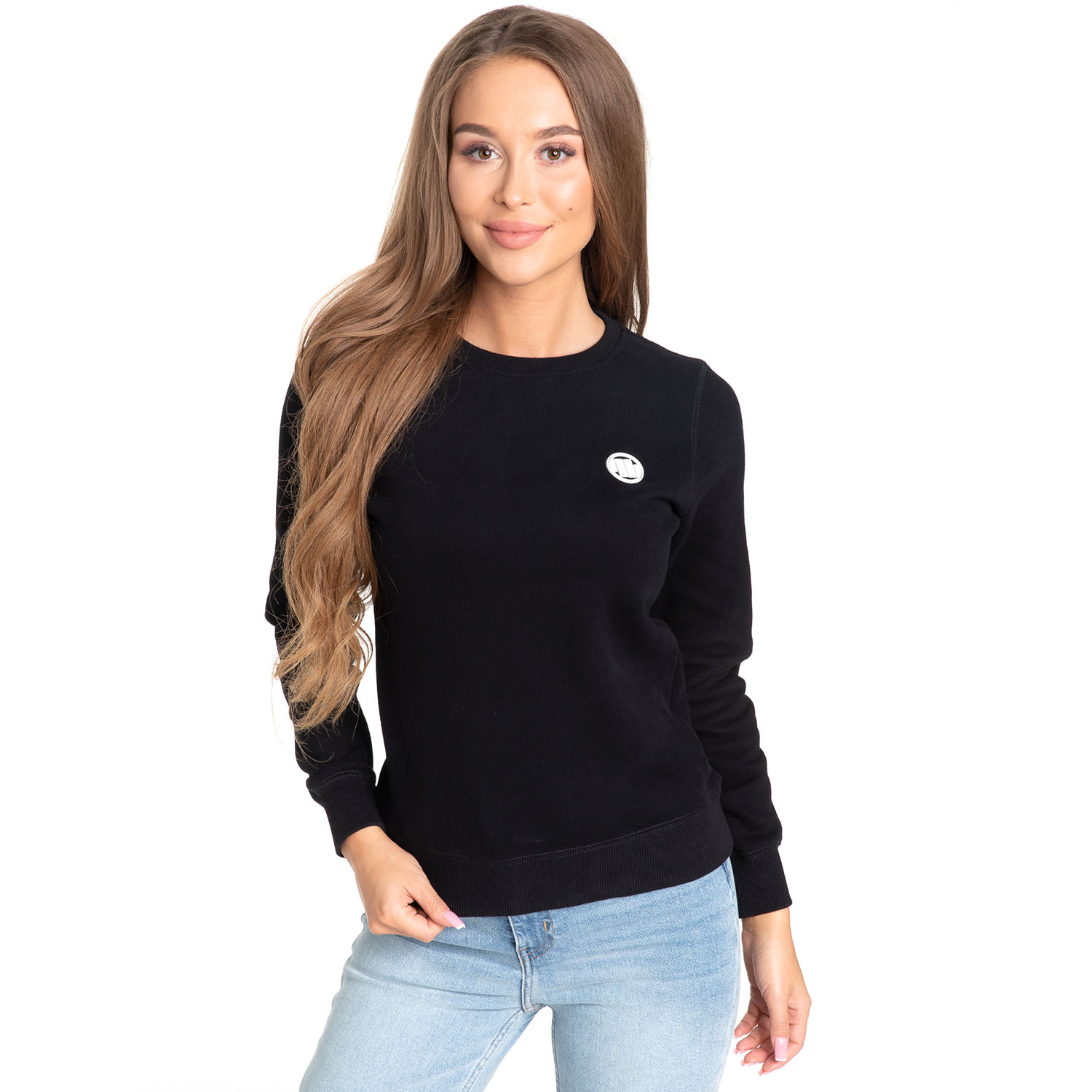Pit Bull West Coast Pullover, Women, Small Logo, black, XS