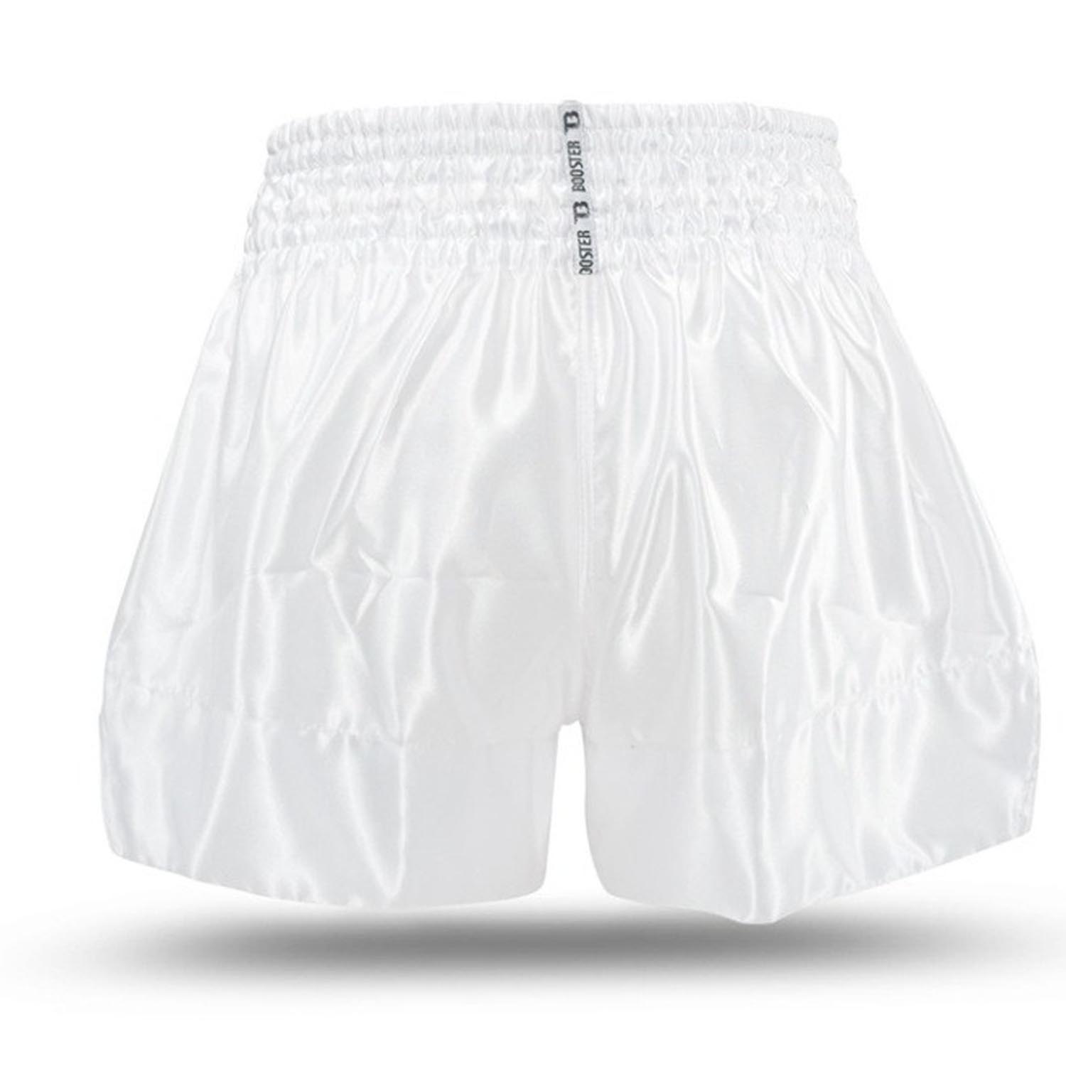 Booster Muay Thai Shorts, Core 4, white-black, XXL