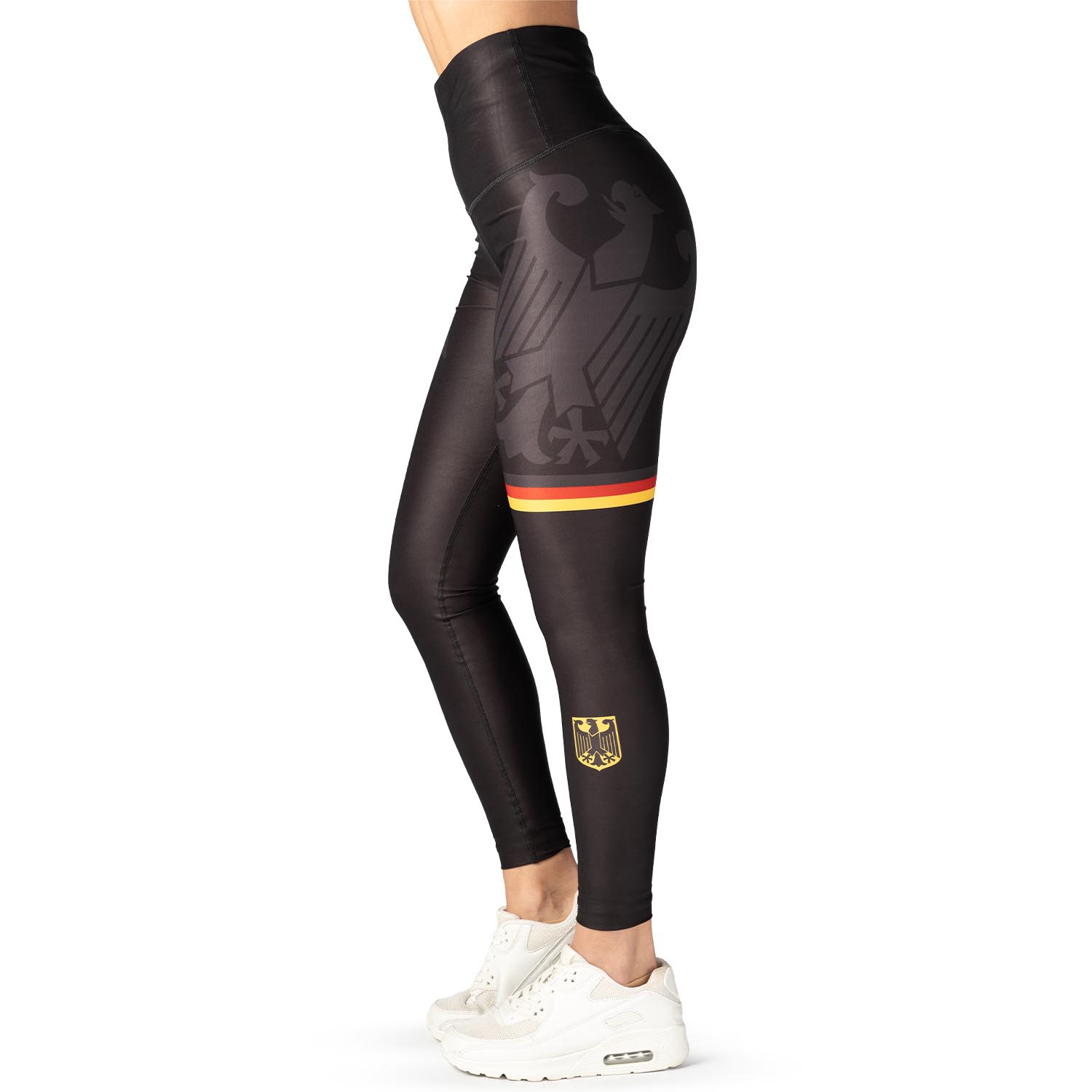 Anarchy Apparel Compression Leggings, Black Eagle, S