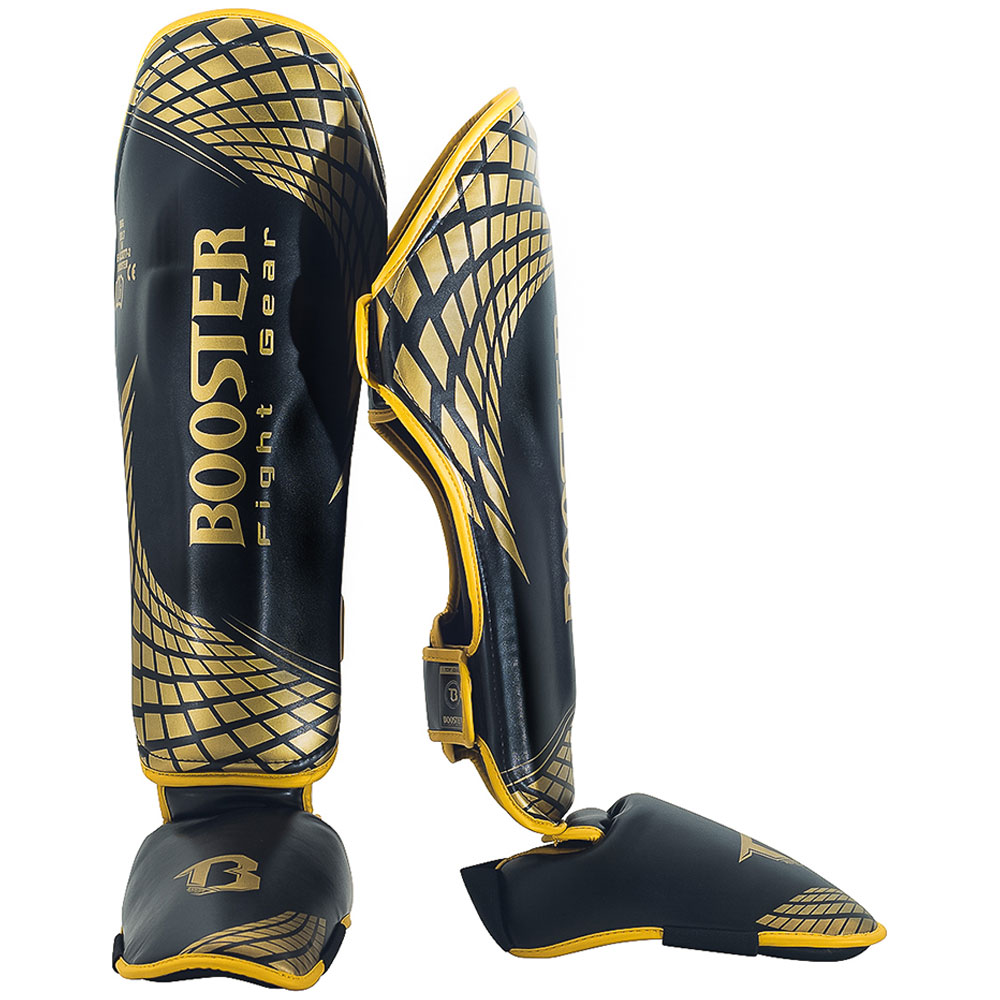 Booster Shin Guards, Cube, gold, S