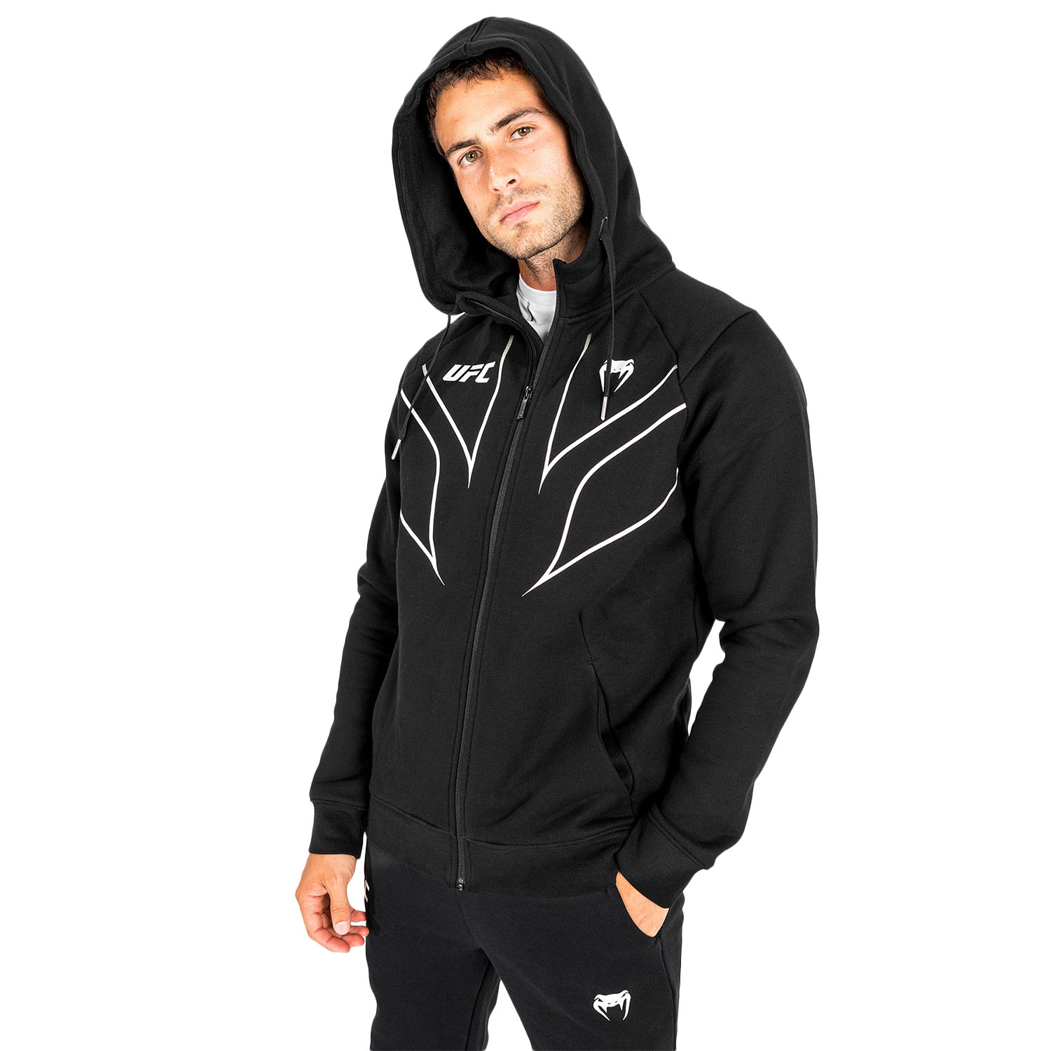 VENUM Zip Hoody, UFC Fight Night 2.0, Replica, black, S