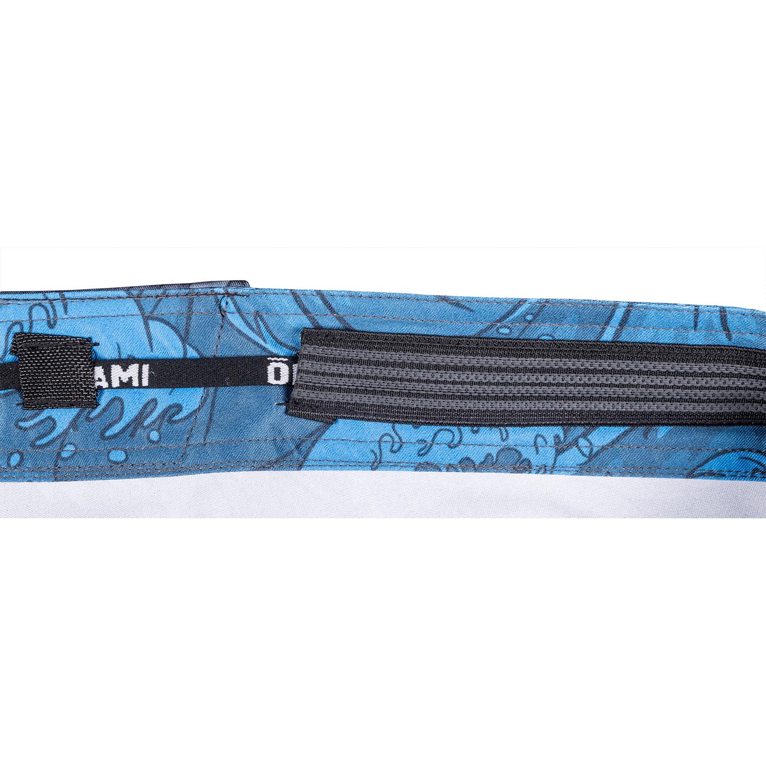 OKAMI MMA Fight Shorts, Kois, grey-blue, L