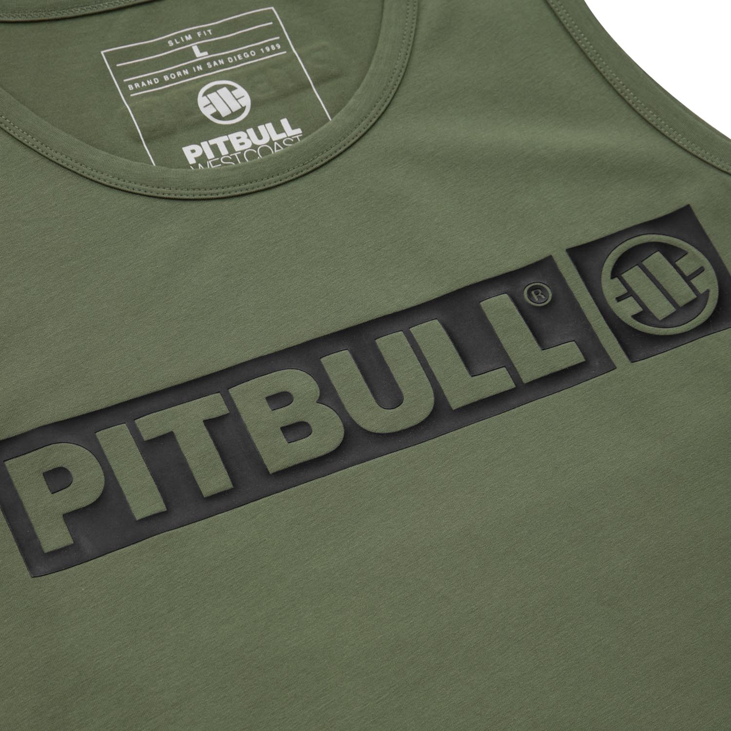 Pit Bull West Coast Tank Top, Hilltop, olive, S