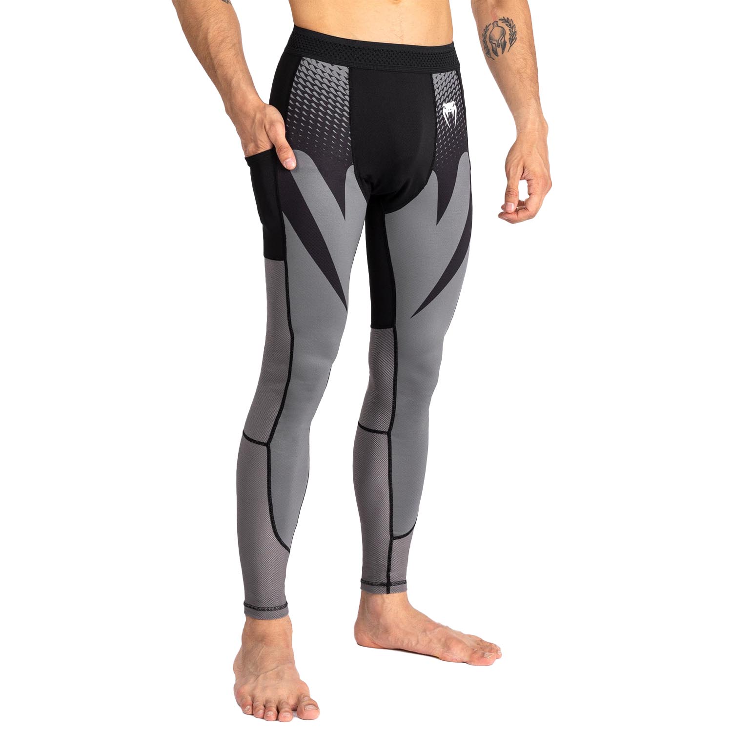 VENUM Compression Pants, Attack, black-grey, XL