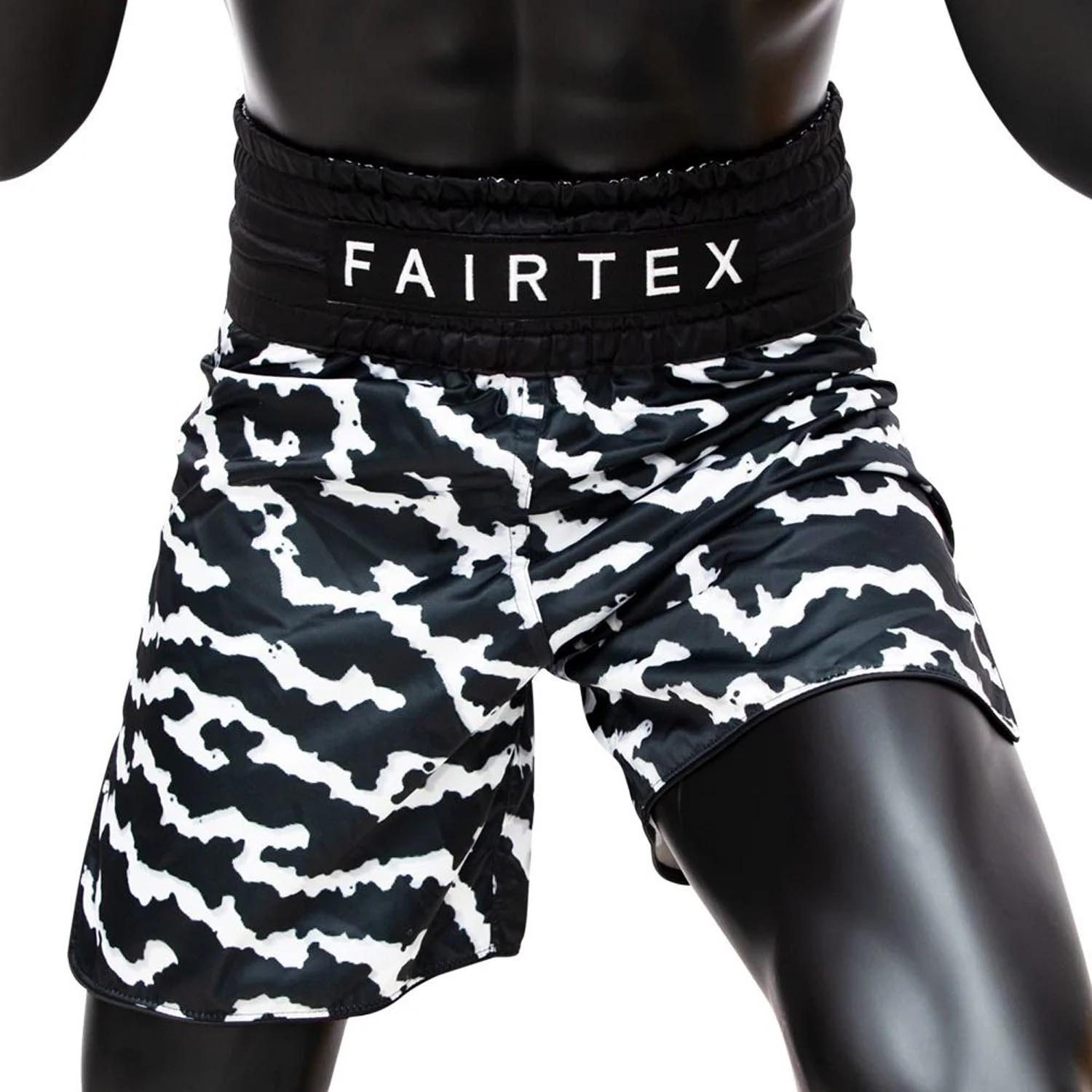 Fairtex Boxing Shorts, BT2004, black-white, XXL