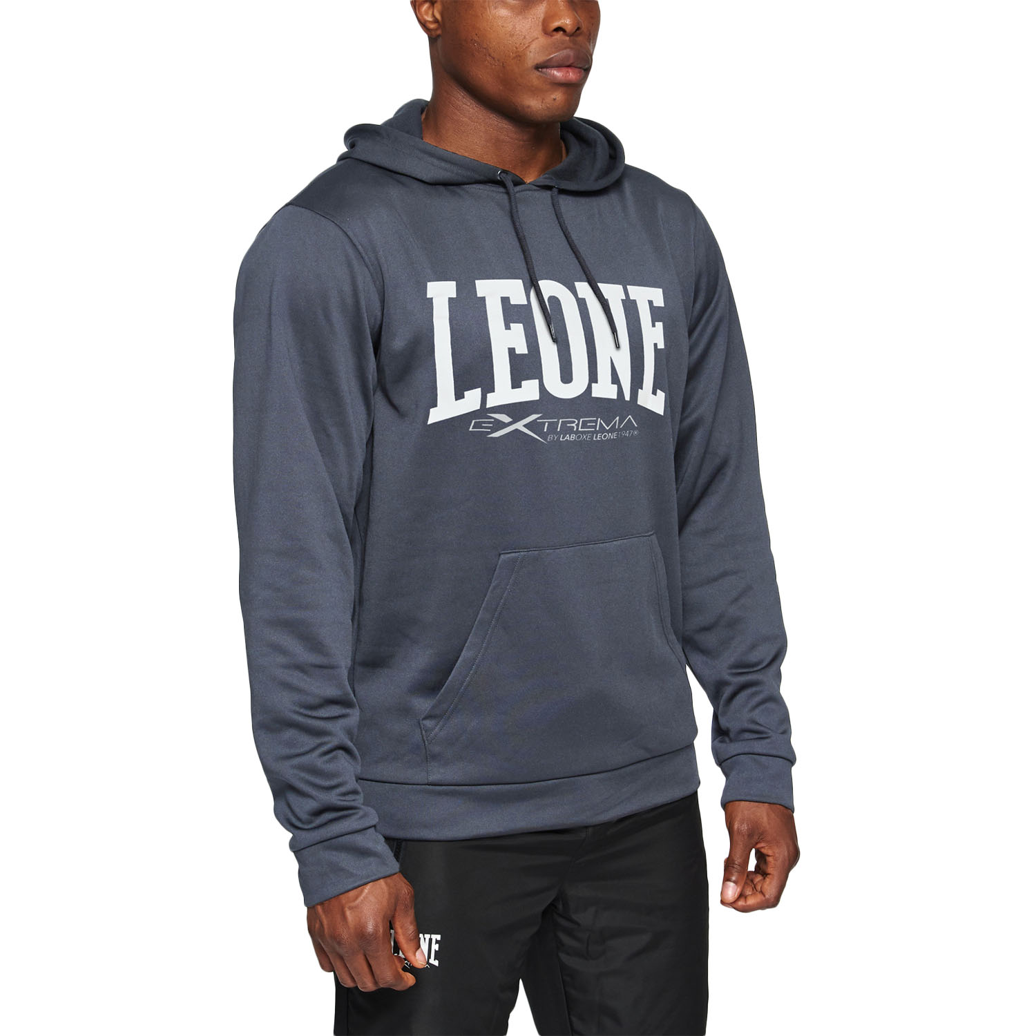 LEONE Hoody, Logo, ABX111, grey, M