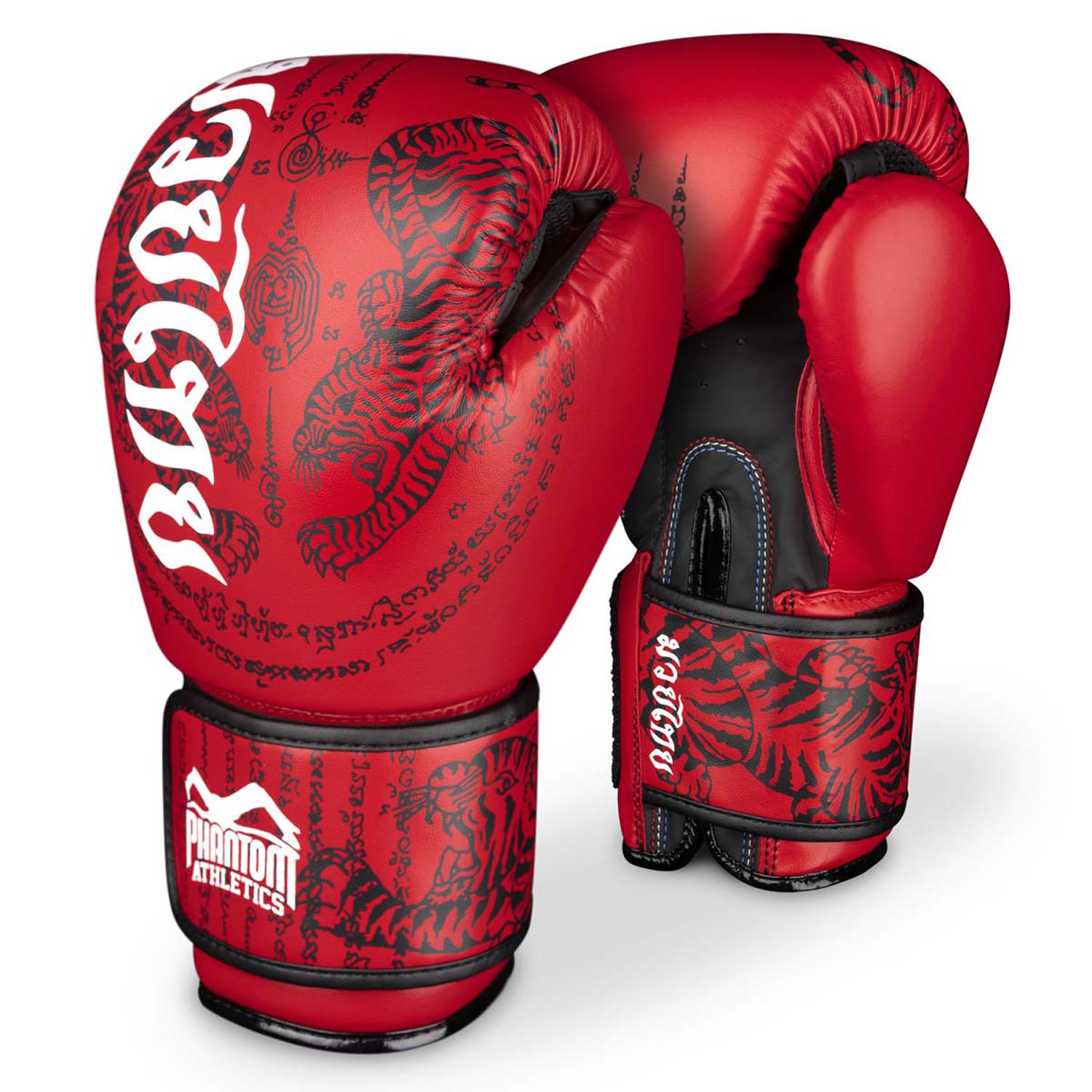 Phantom Athletics Boxing Gloves, Muay Thai, red, 12 Oz