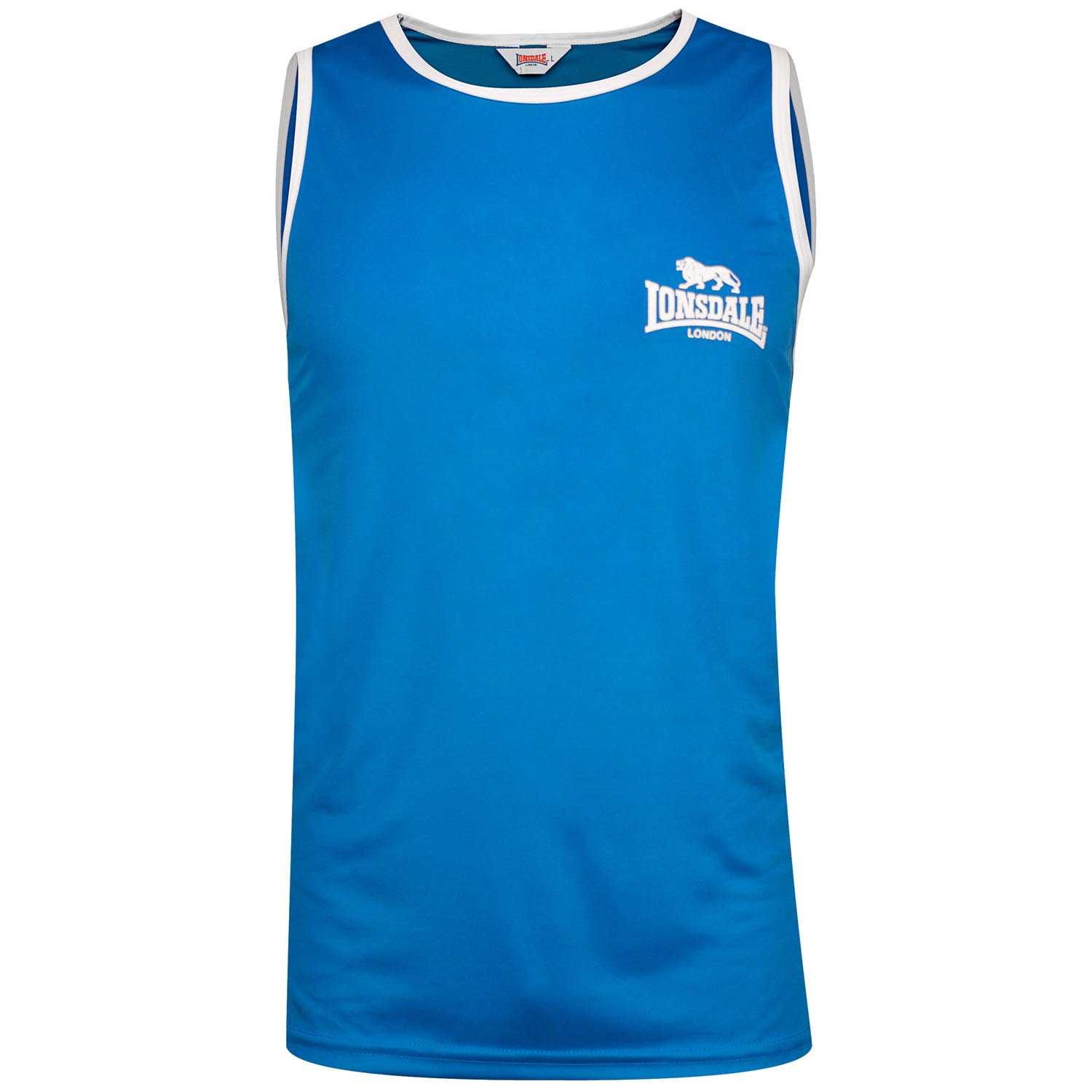 Lonsdale Tank Top, Amateur Singlet, blue, XL