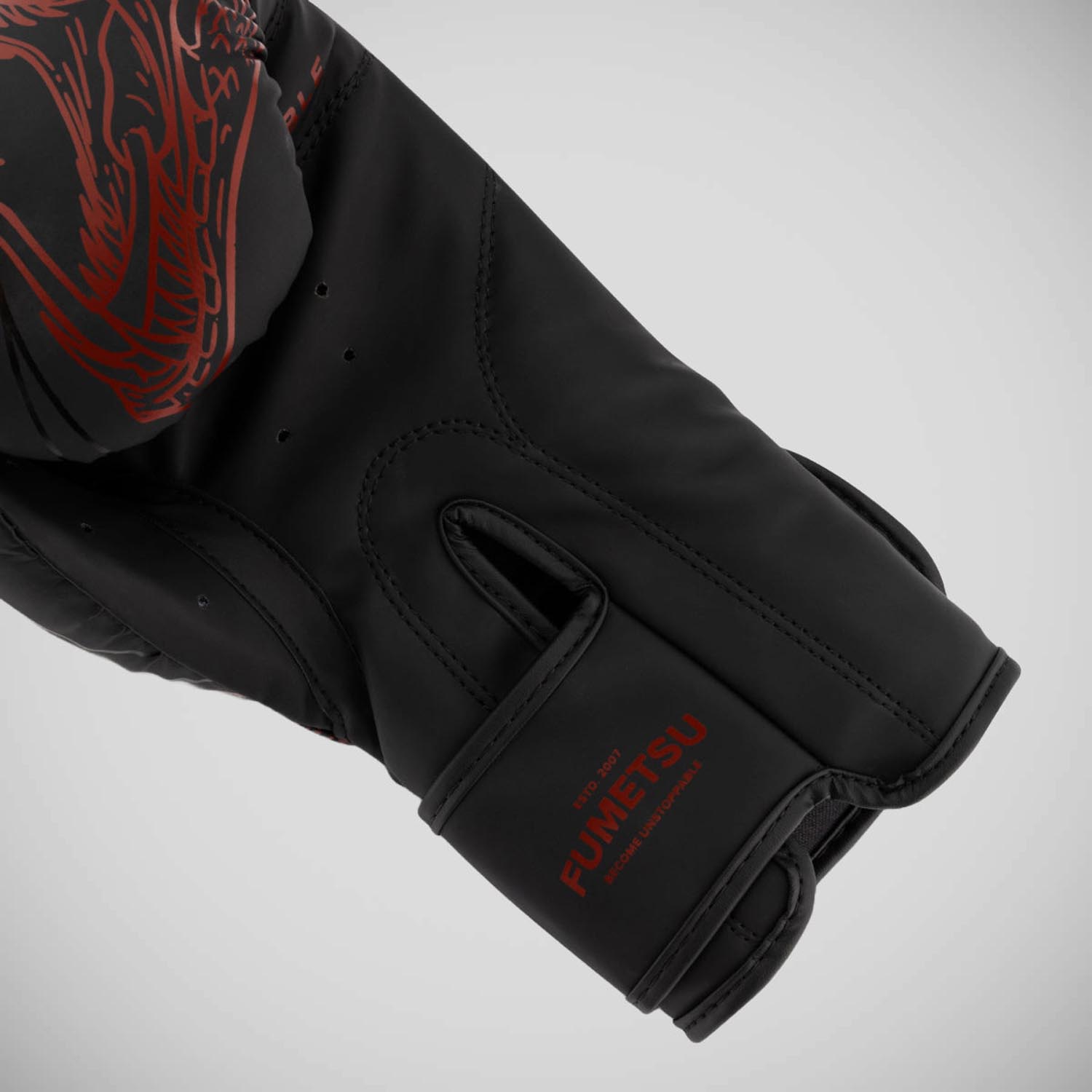 Fumetsu Boxing Gloves, Anaconda, black-red, 12 Oz