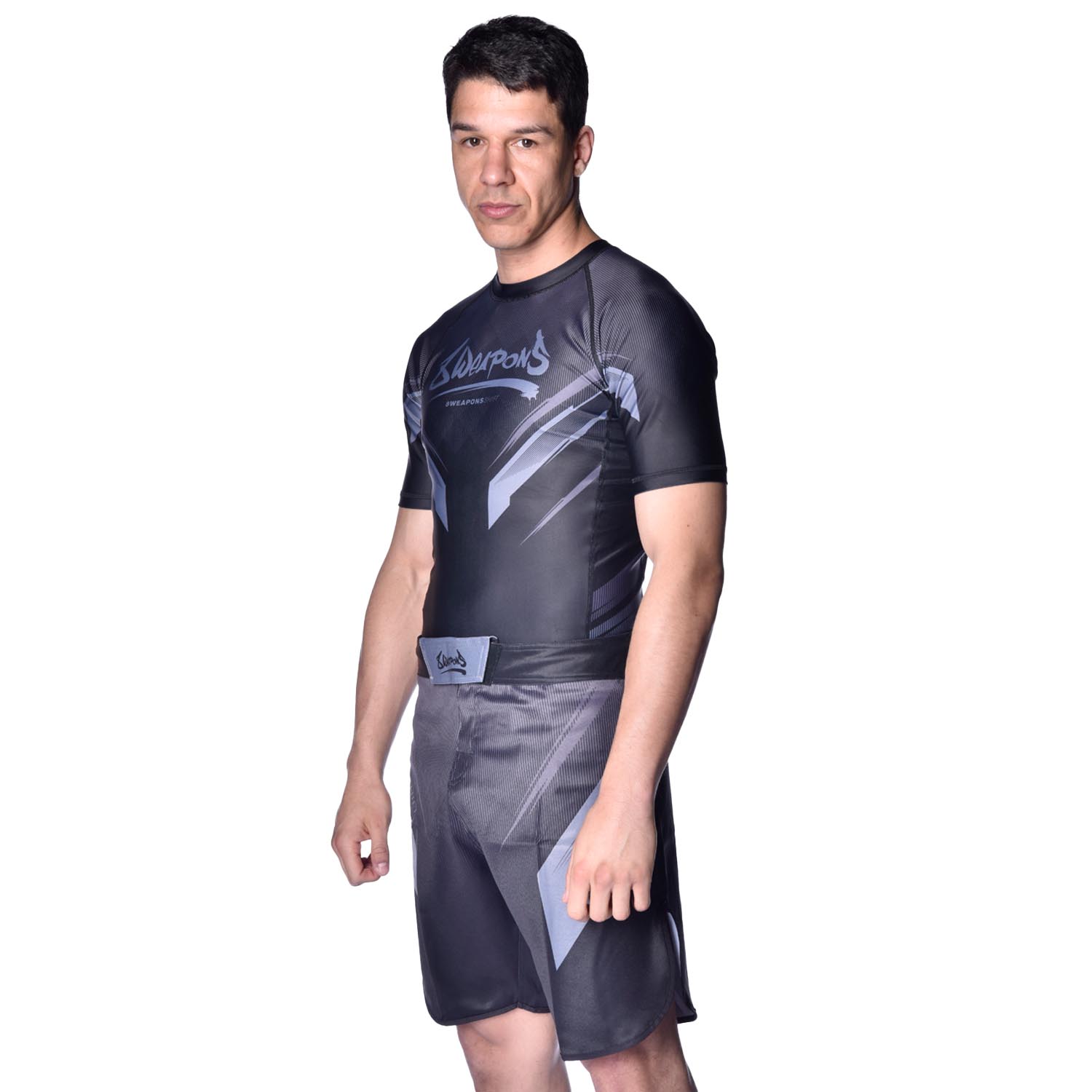 8 WEAPONS Fight Shorts, Shift, black-black, XXL