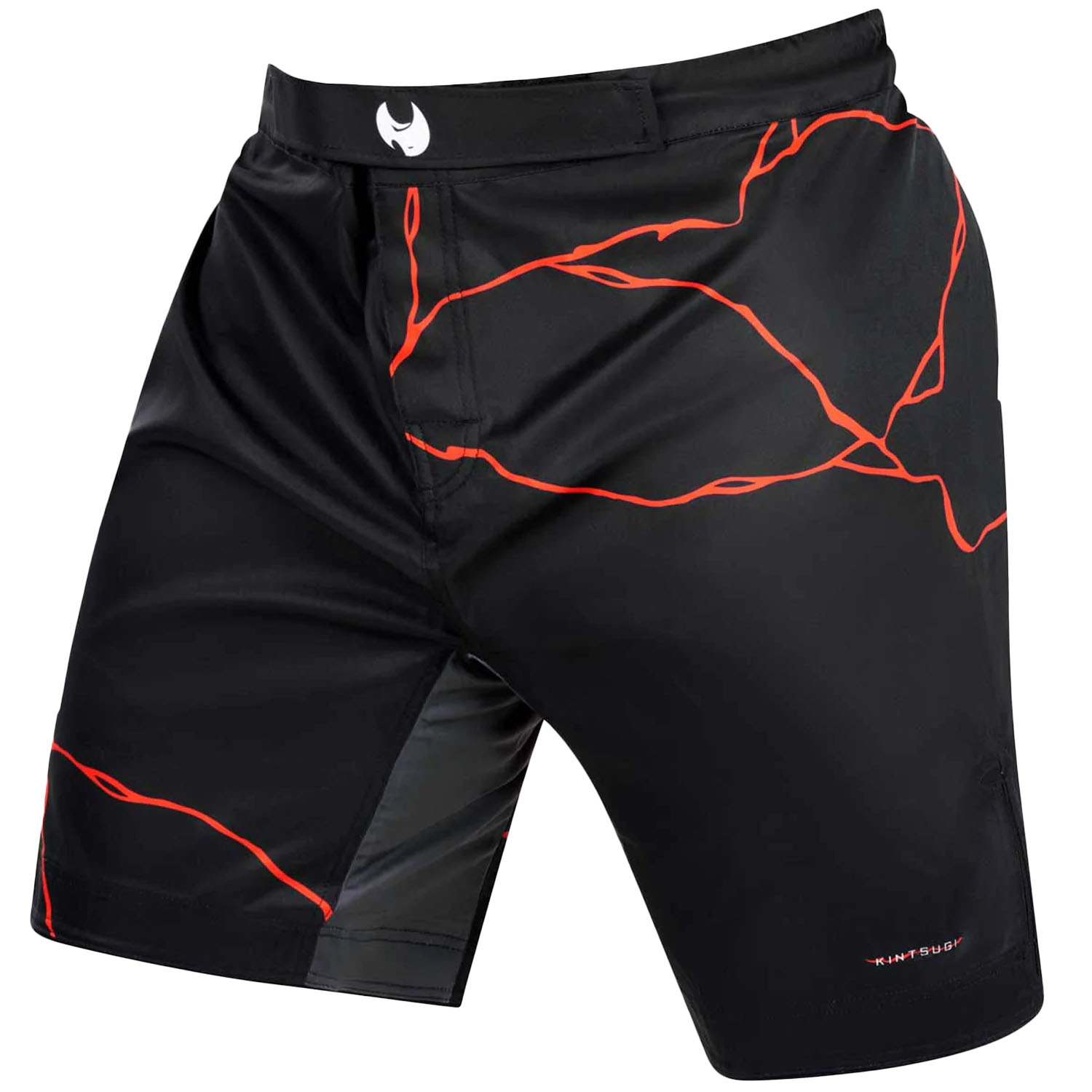 Fumetsu MMA Fight Shorts, Kintsugi, black-red, XXL