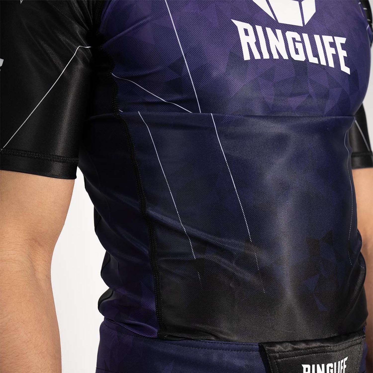 RINGLIFE Rashguard S/S - Transition black-purple 3XL