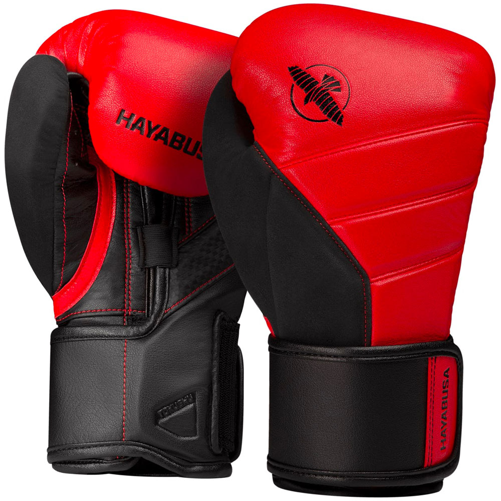 Hayabusa Boxing Gloves, T3, red-black, 12 Oz