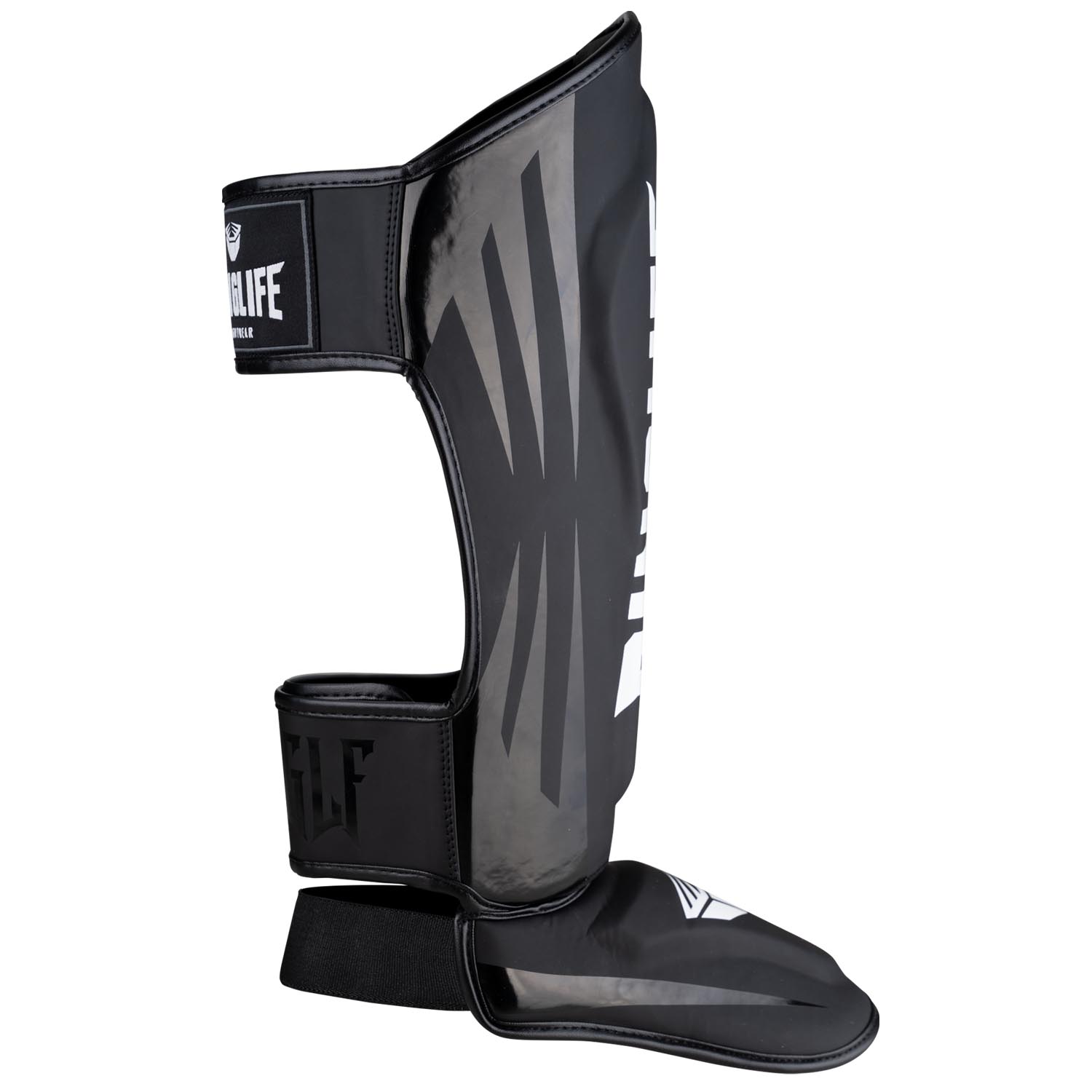 RINGLIFE Shin Guards - No.1 black-white S