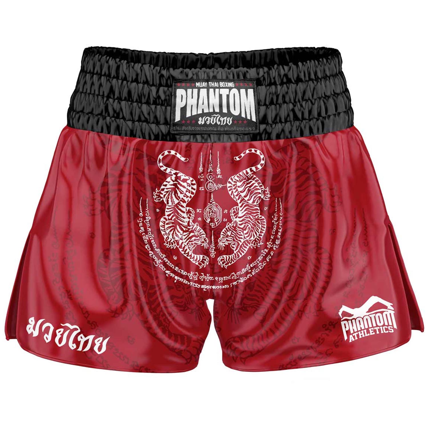 Phantom Athletics Muay Thai Shorts, Sak Yant, red