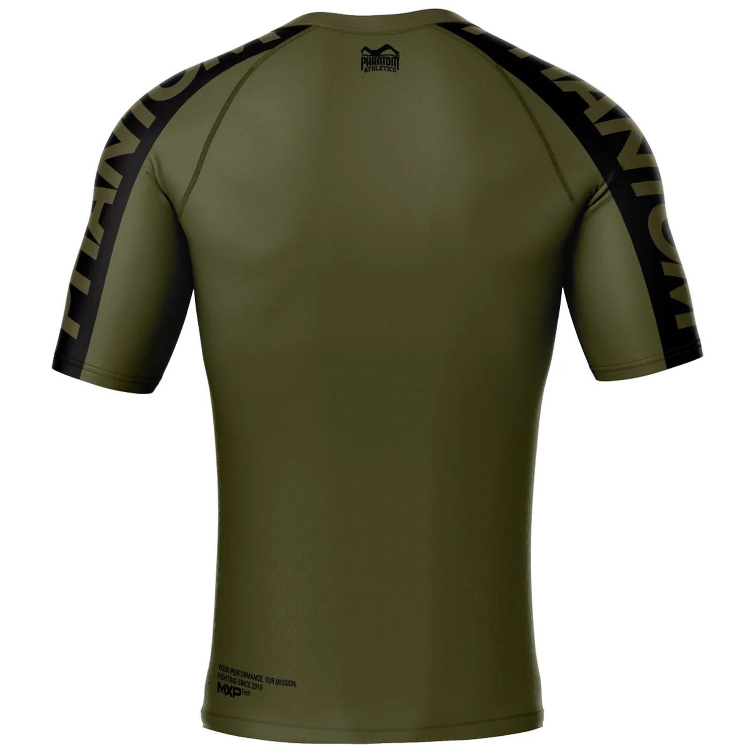 Phantom Athletics Rashguard, S/S, Evo Apex, Army, XXL