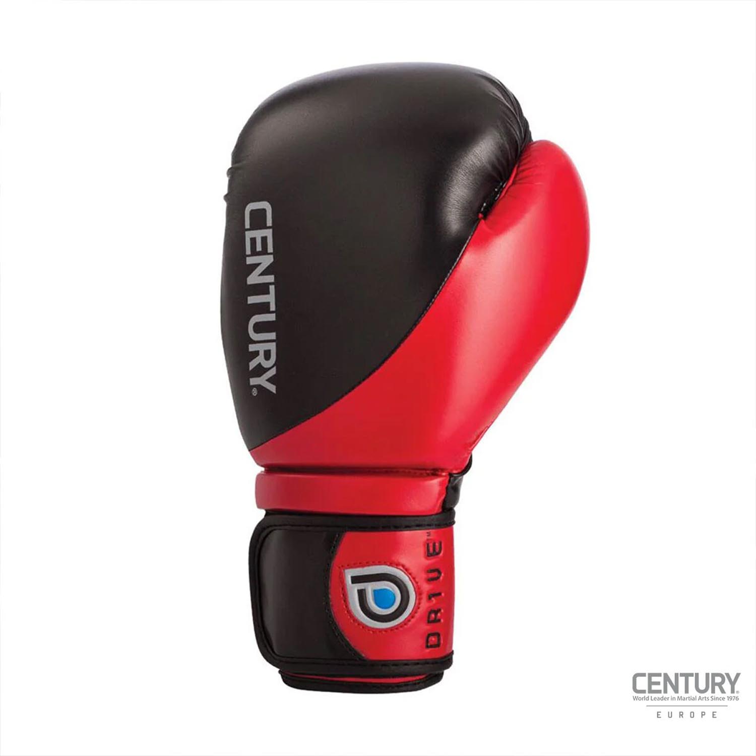 Century Boxing Gloves, Drive, black-red, 16 Oz