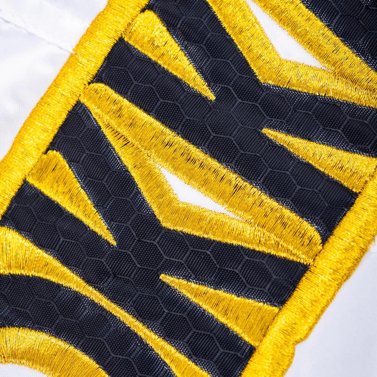 YOKKAO Muay Thai Shorts, Original Gold, white-yellow-black, XXL