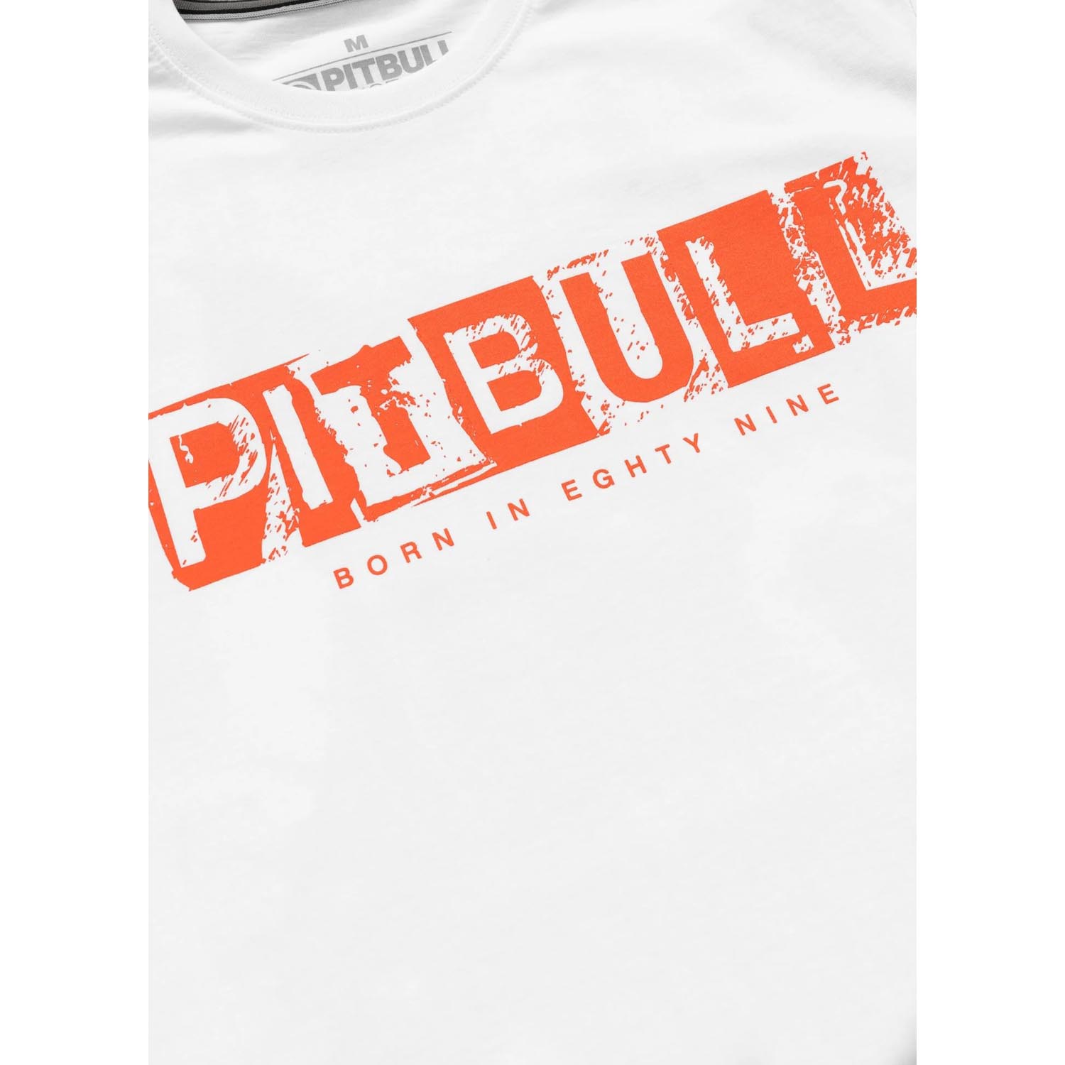 Pit Bull West Coast T-Shirt, Blacky, white-orange, XXXL