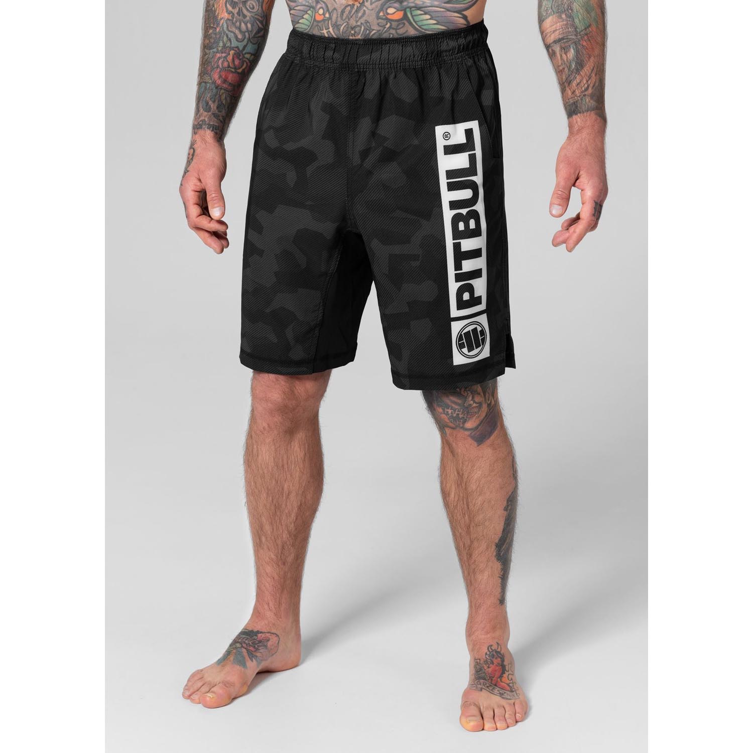 Pit Bull West Coast Performance Shorts, Hilltop, schwarz, XL