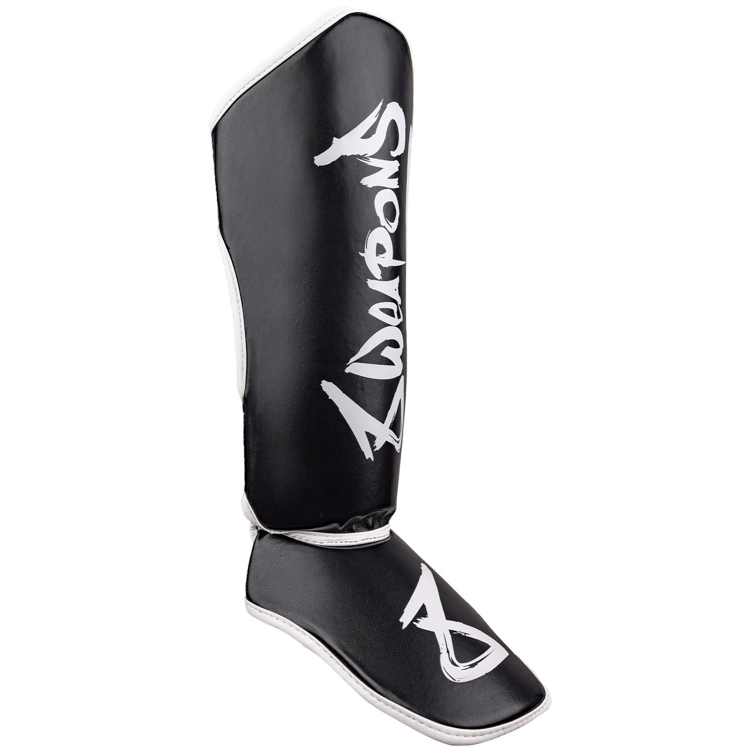8 WEAPONS Shin Guards, Kids, Unlimited 2.0, black-white, L/XL