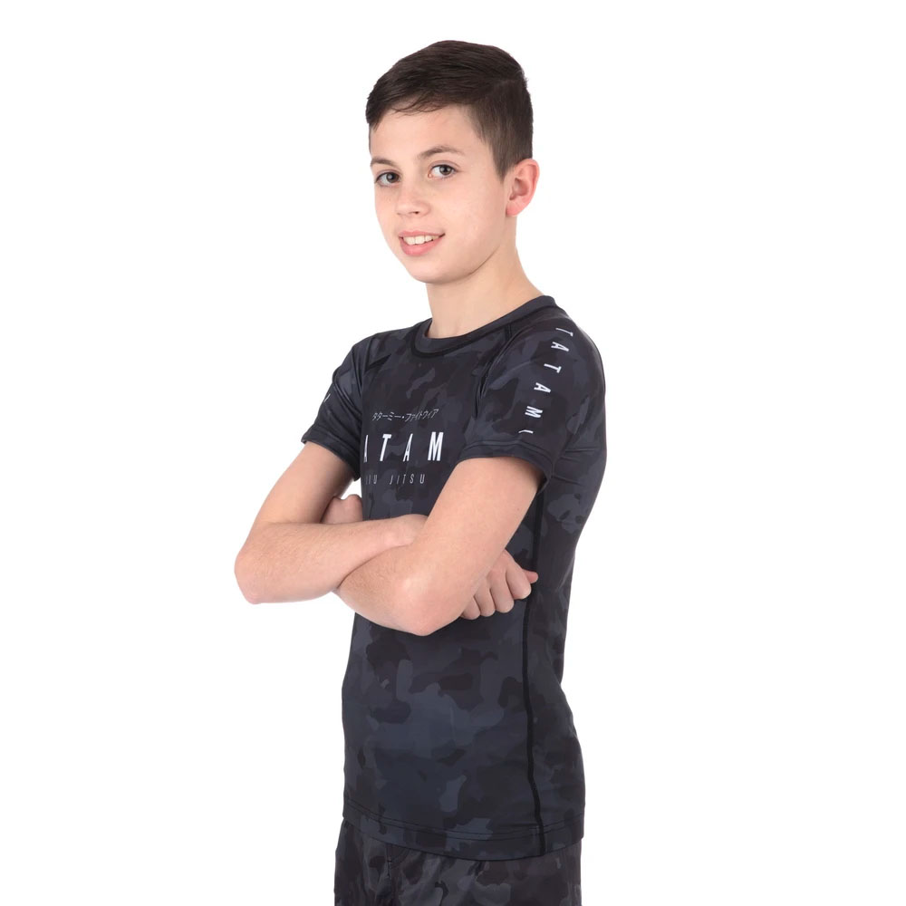 Tatami Rashguard, S/S, Kinder, Stealth, M