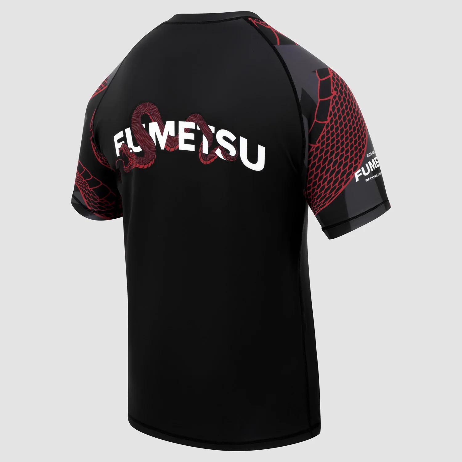 Fumetsu Rashguard, S/S, Woman, Anaconda, black-red, L