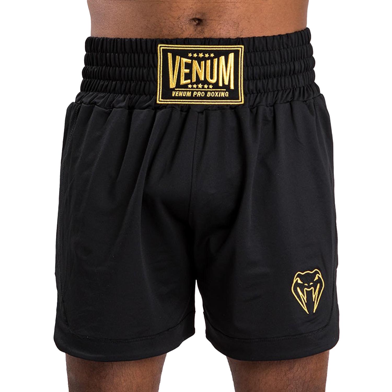 VENUM Boxing Shorts, Classic, black-gold, XXL