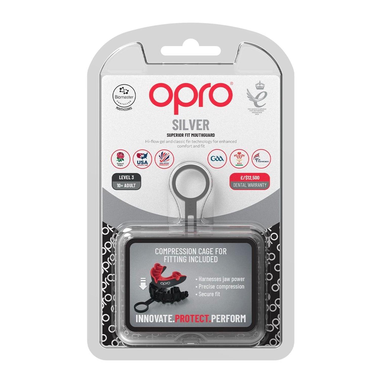 OPRO Mouthguard, Silver 2022, blue