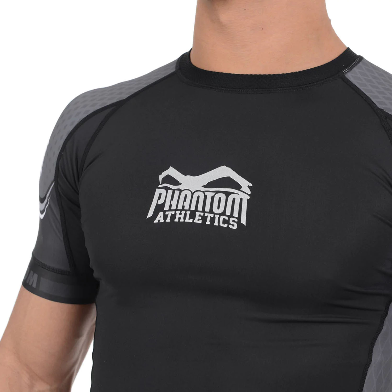 Phantom Athletics Rashguard, S/S, Storm Nitro, schwarz-grau, L