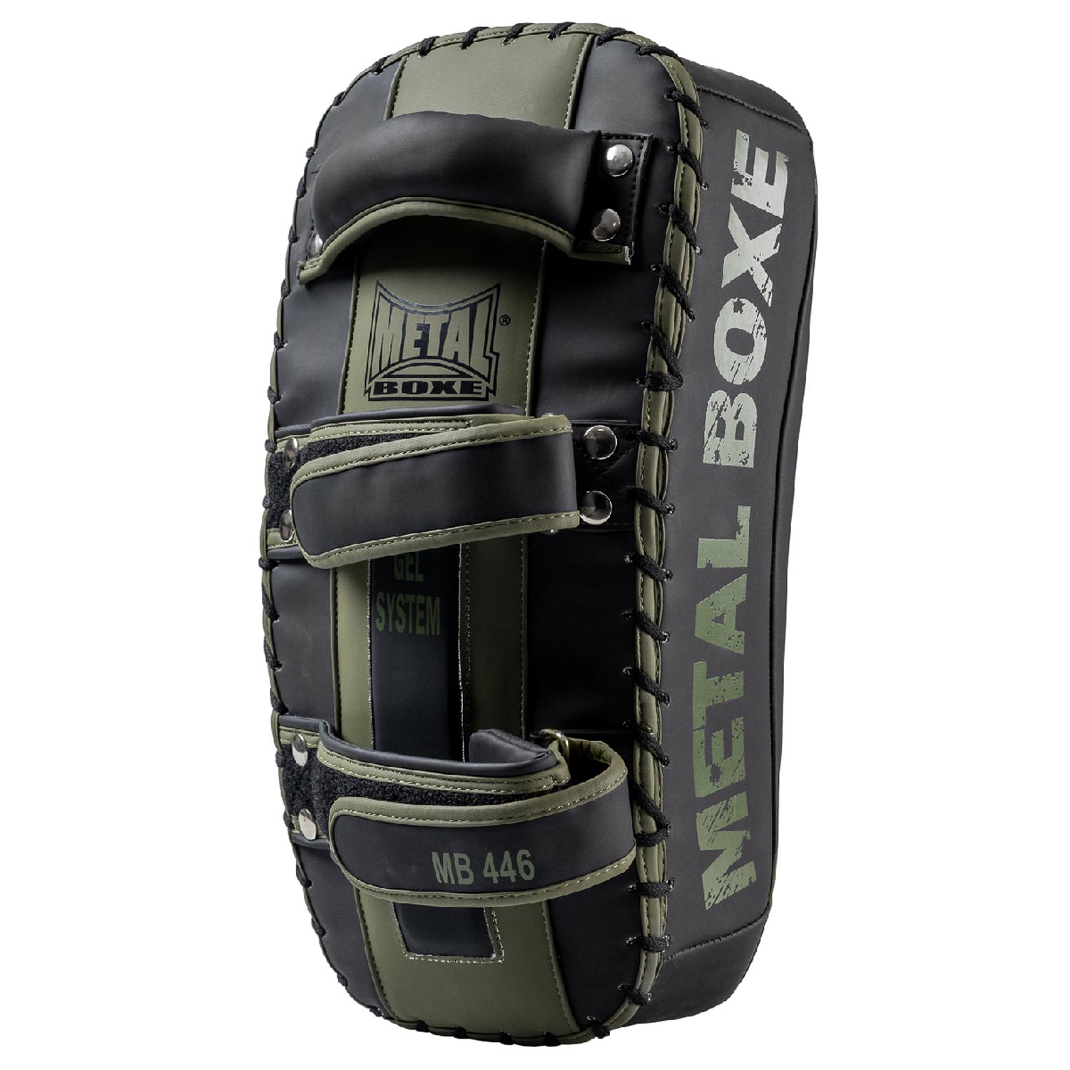 Metal Boxe Kick Pads, Pro, black-khaki