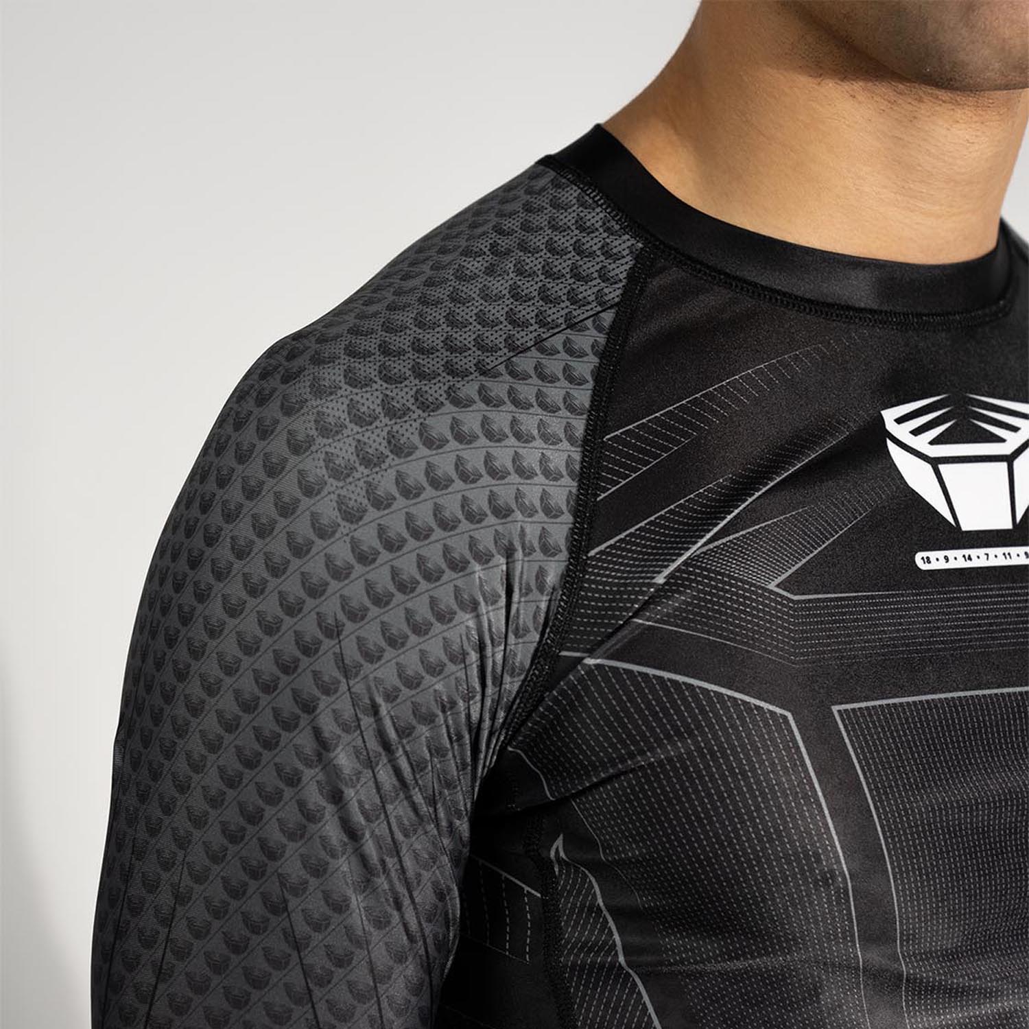 RINGLIFE Rashguard, L/S - Octaring 2.0 schwarz-grau L