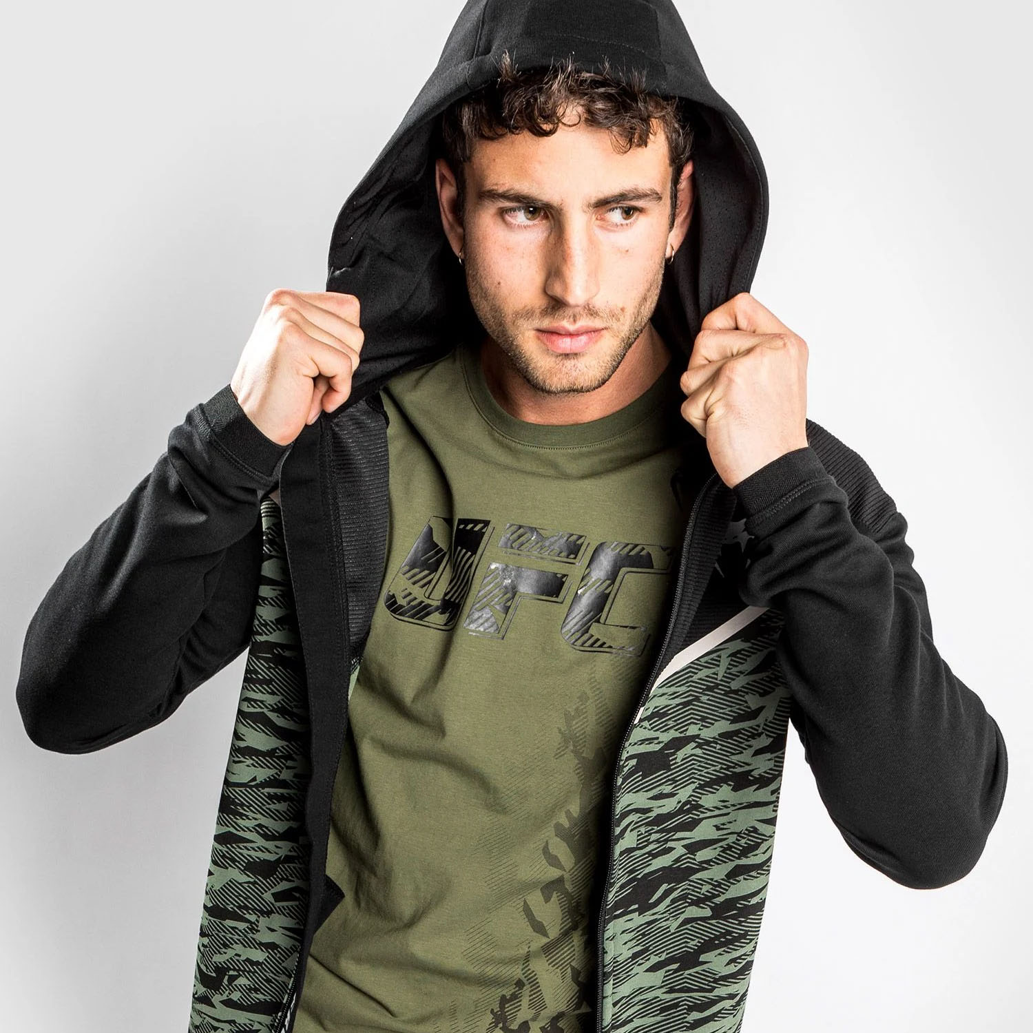 VENUM Zip Hoody, Laser Evo 2.0, khaki-camo, S