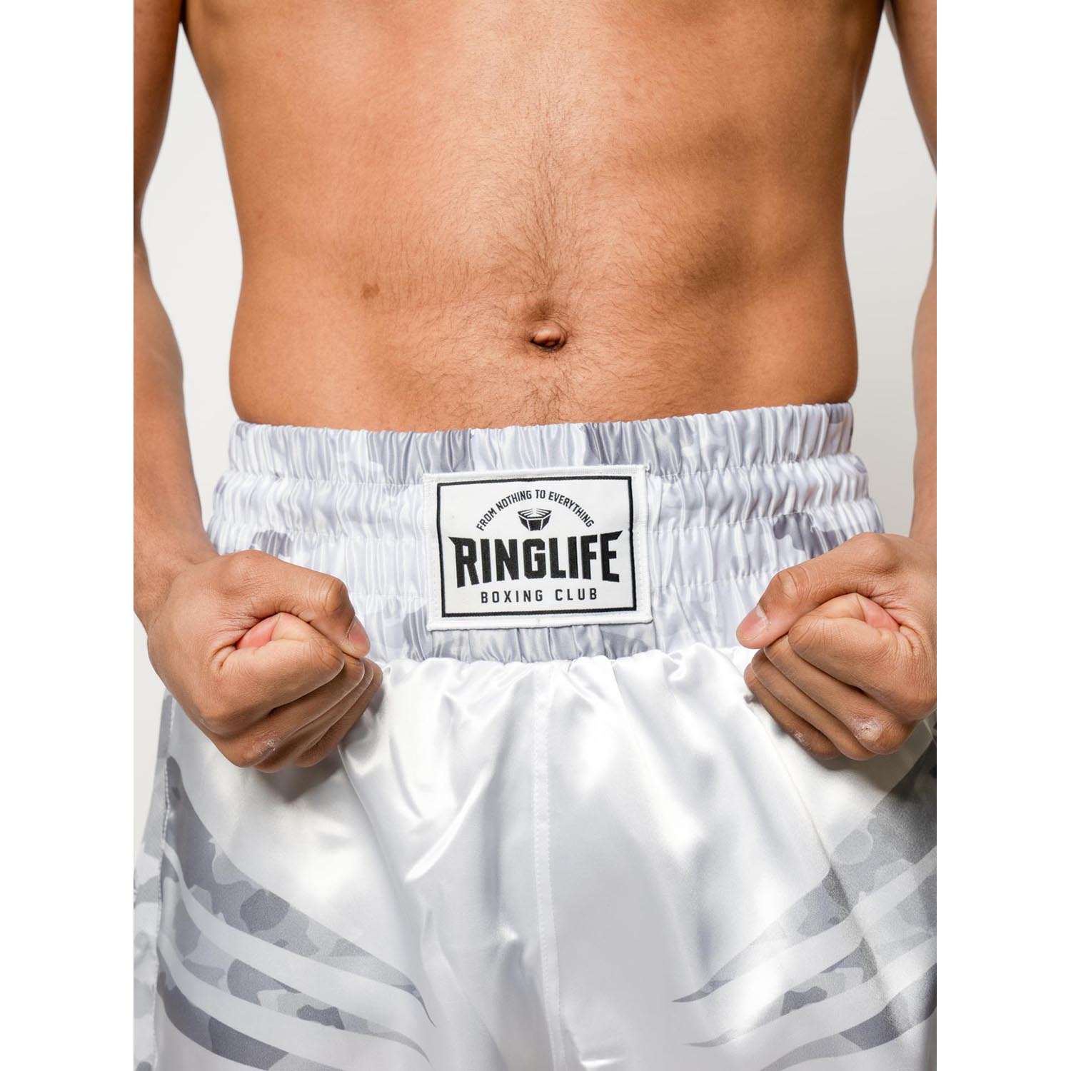 RINGLIFE Boxing Shorts, Unit, white-grey camo, XXL