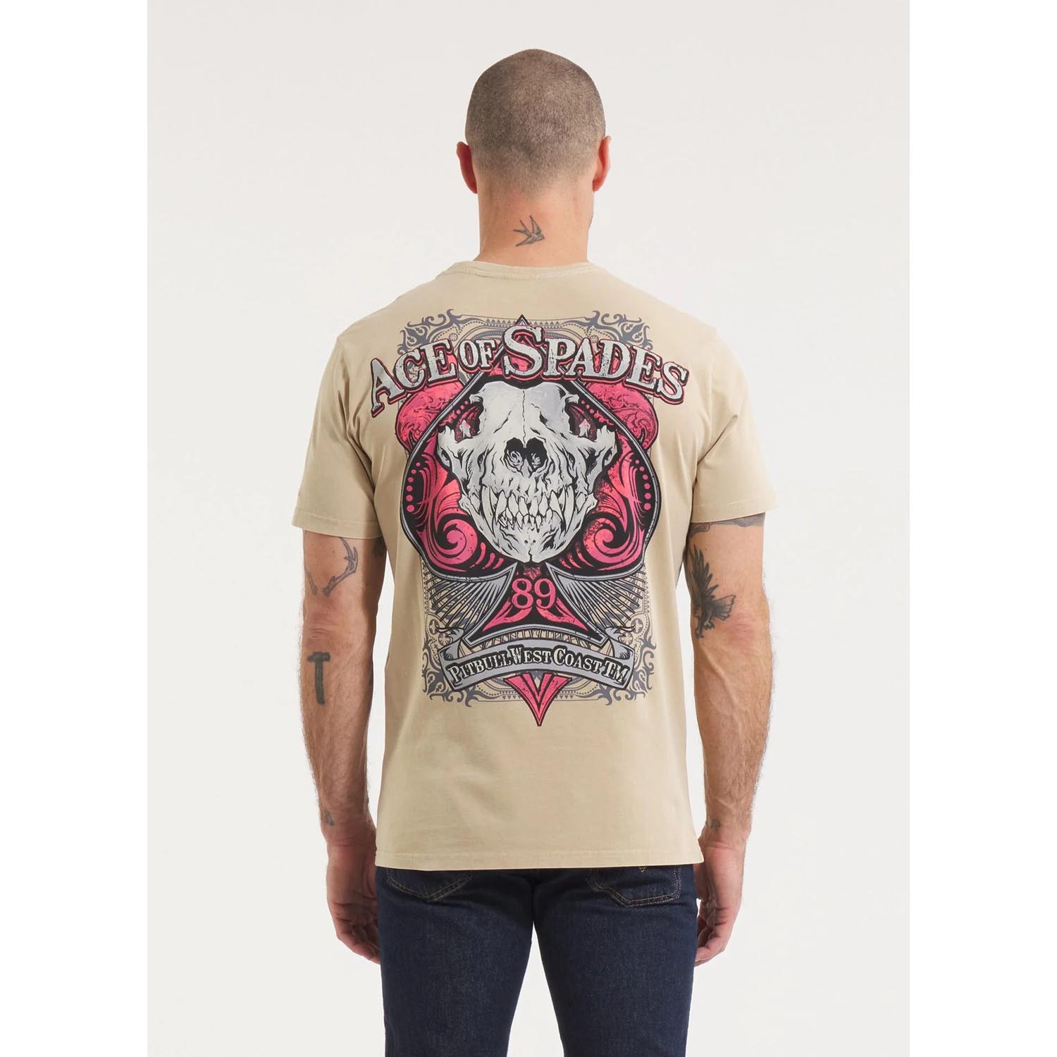 Pit Bull West Coast T-Shirt, Ace Of Spades 2, sand, XXXL