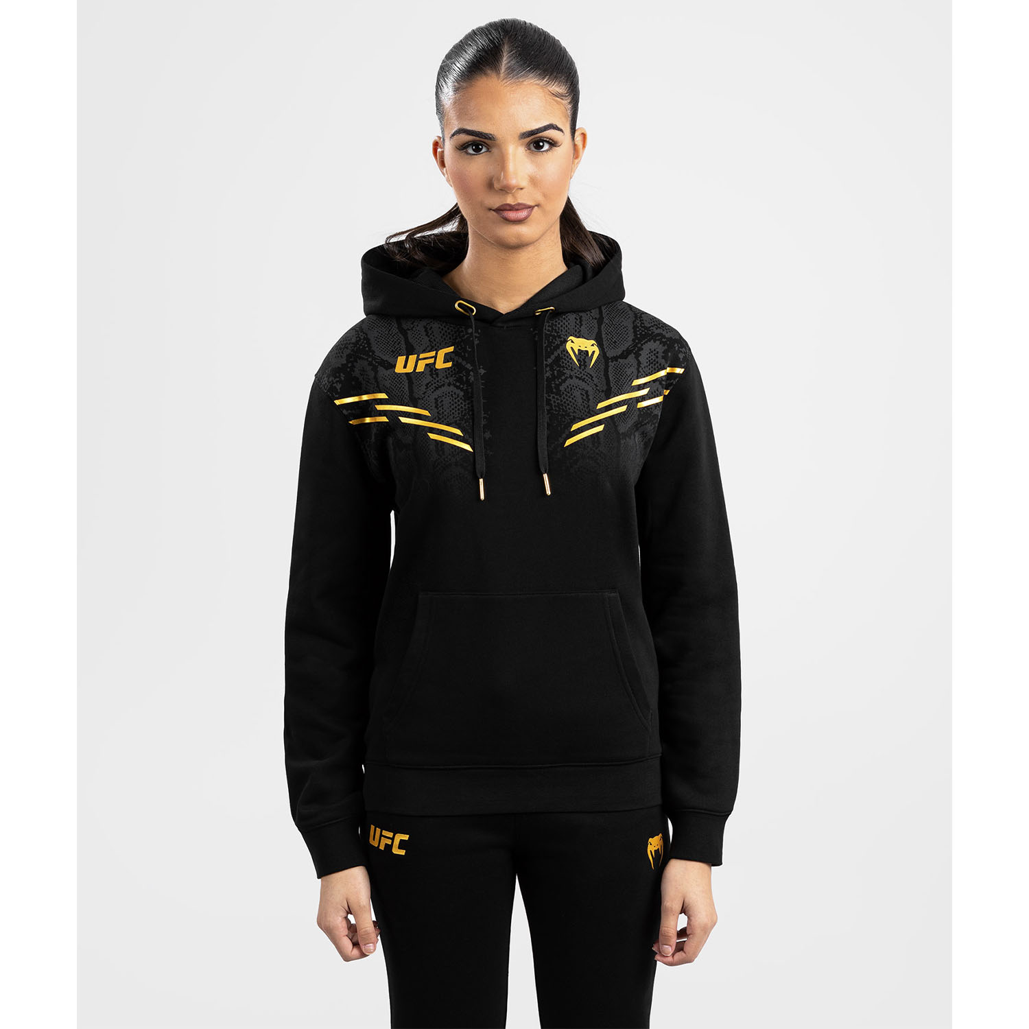 VENUM Hoody, Women, UFC Replica Champion, Adrenaline, black-gold, XS