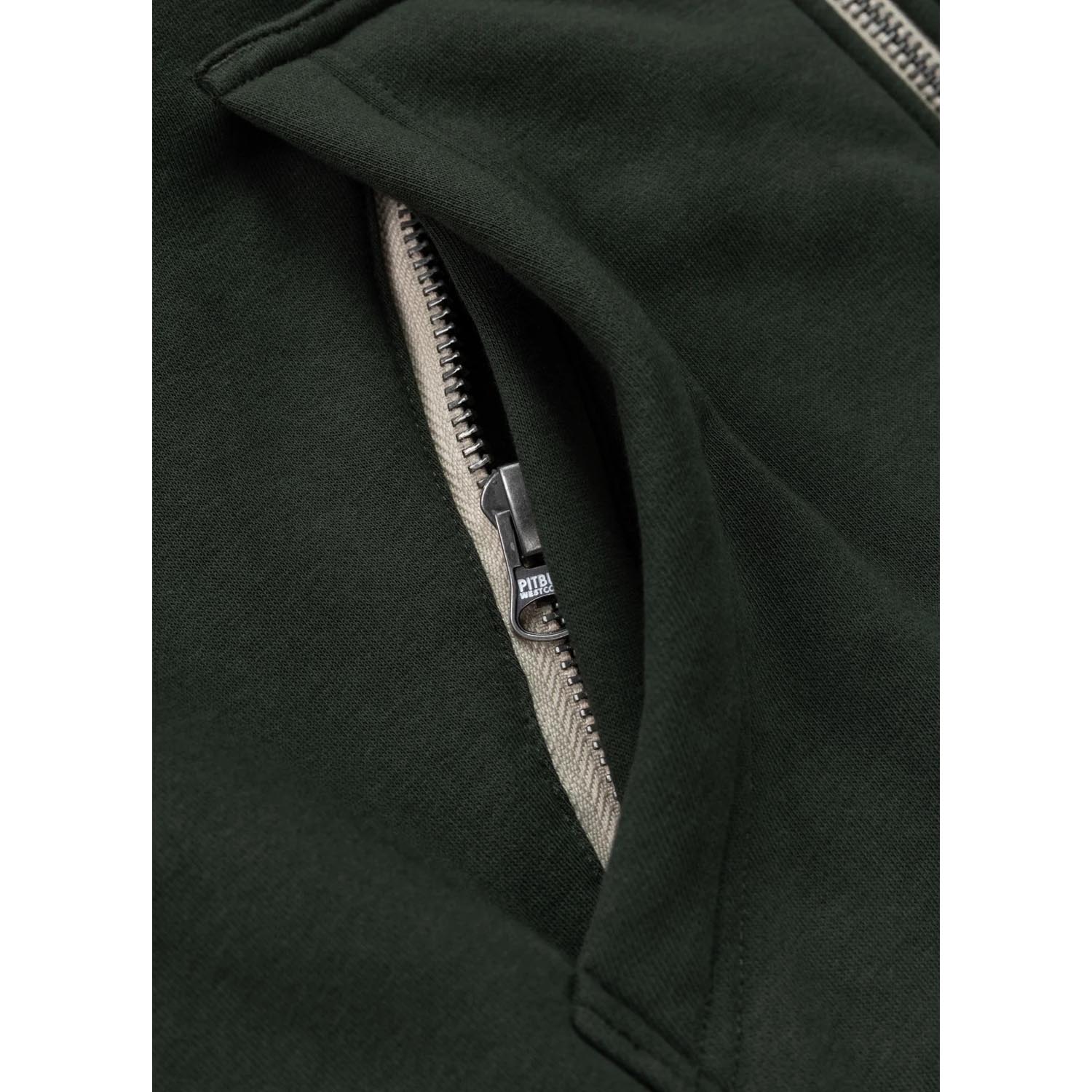 Pit Bull West Coast Zip Hoody, Ruffin Detroit, green, L