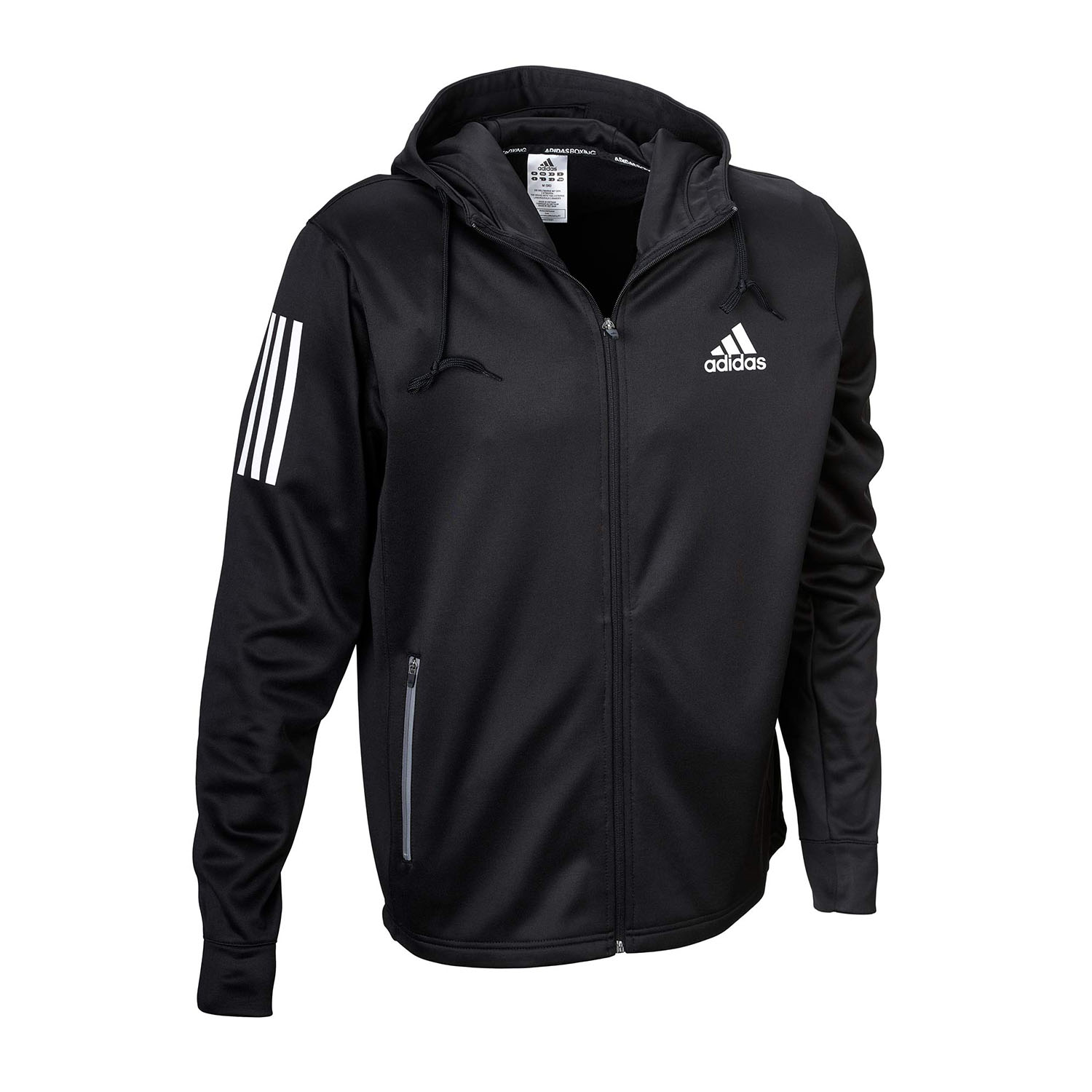 adidas Zip Hoody, Boxwear Tech, schwarz-weiß, S