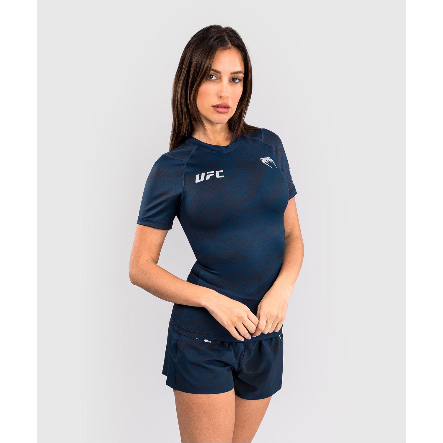 VENUM Rashguard, S/S, Damen, UFC Fusion Fight Week, dunkelblau, M