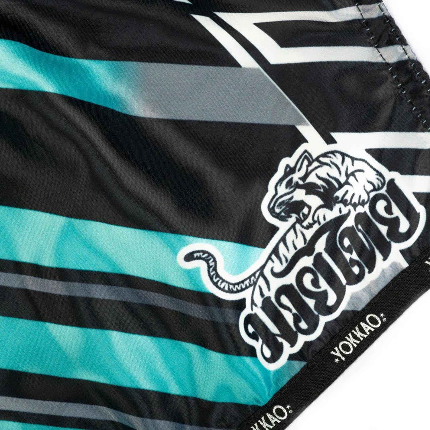 YOKKAO Muay Thai Shorts, Power, black, XXL