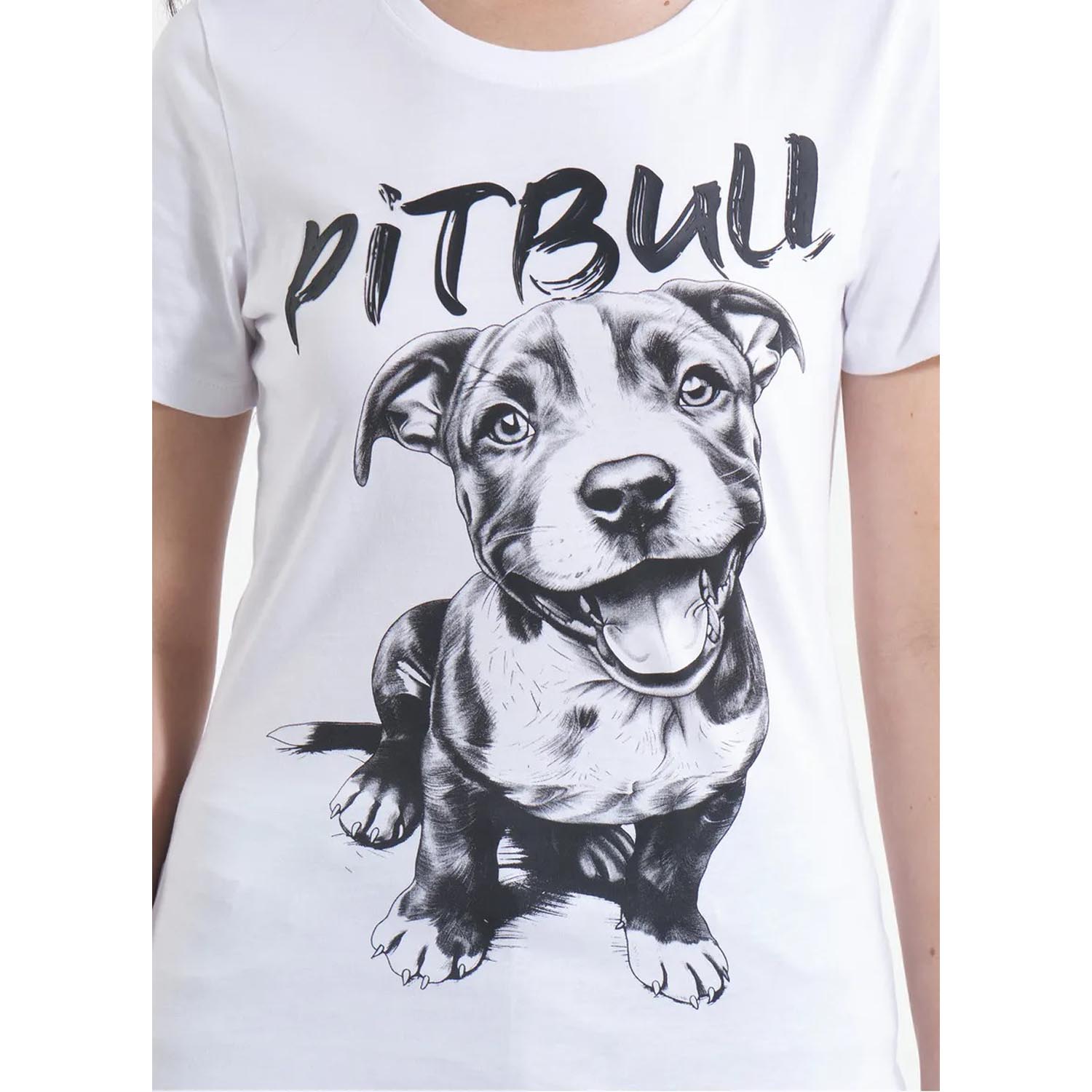 Pit Bull West Coast T-Shirt, Women, Puppy II, wihte, XL