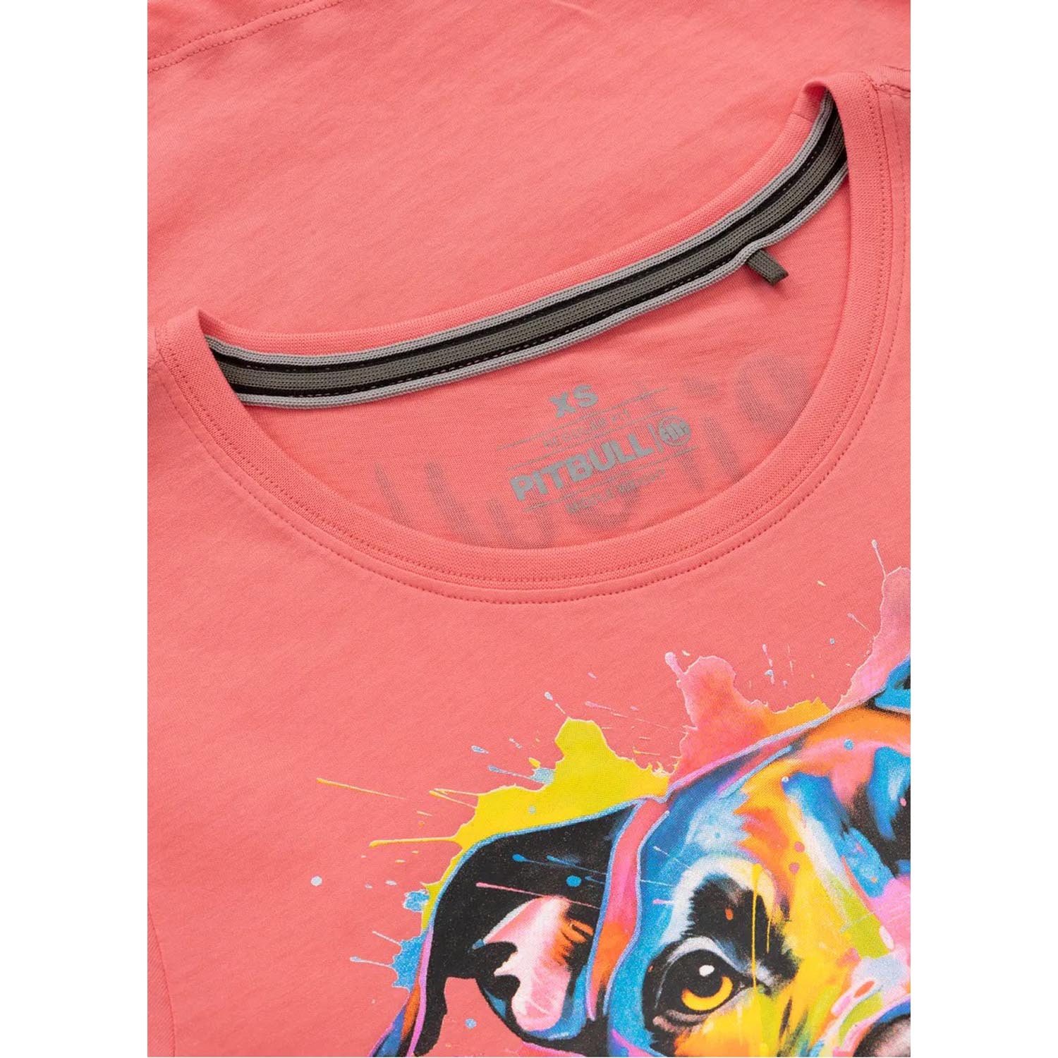 Pit Bull West Coast T-Shirt, Women, Watercolor, coral, XL
