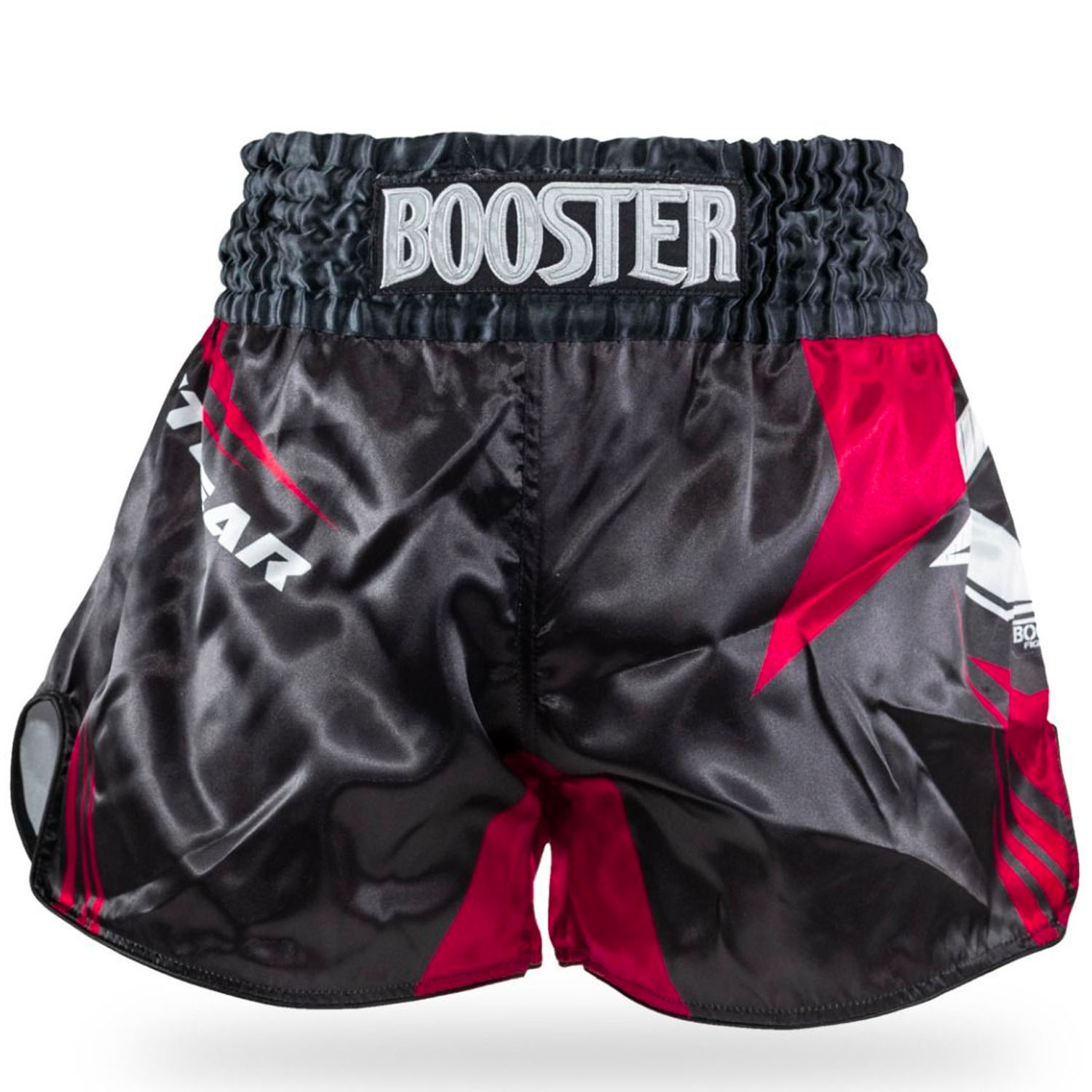 Booster Muay Thai Shorts, AD Xplosion 2, black-red, S
