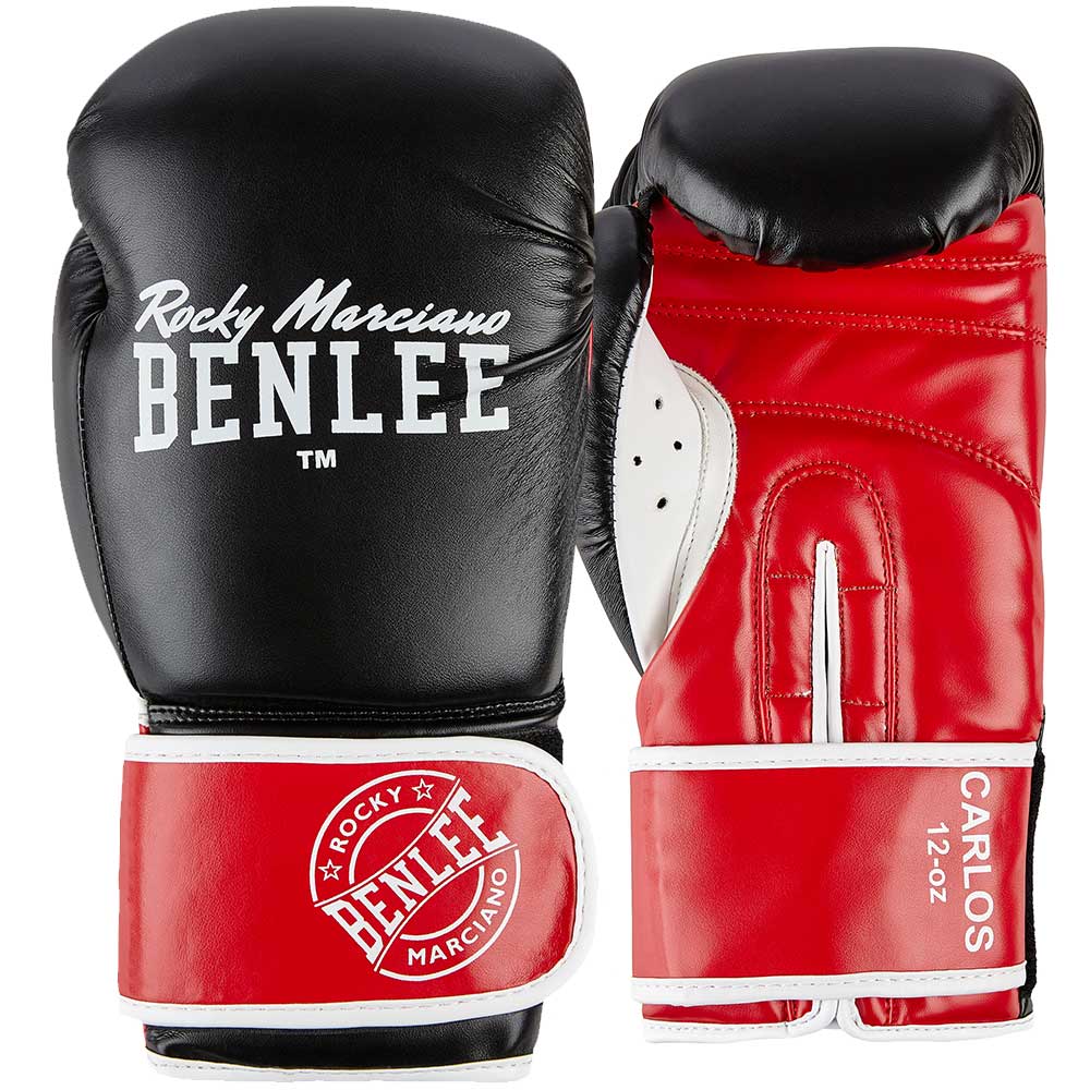BENLEE Boxing Gloves, Kids, Carlos, black-red. 8 Oz