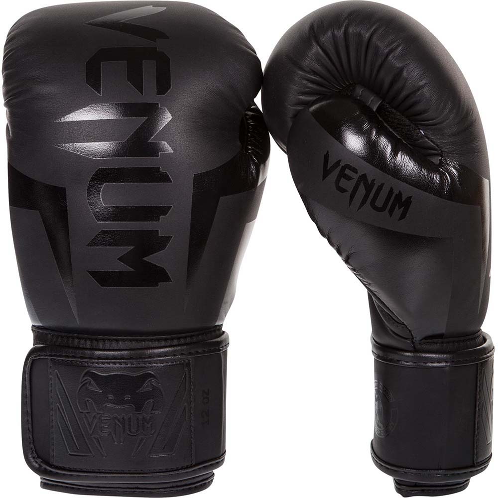 VENUM Boxing Gloves, Elite, black-matt, 16 Oz