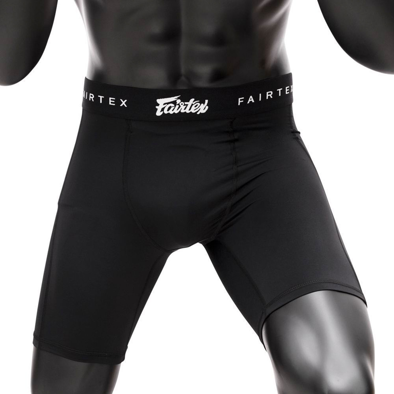 Fairtex Compression Shorts, with Athletic Cup, GC3, black