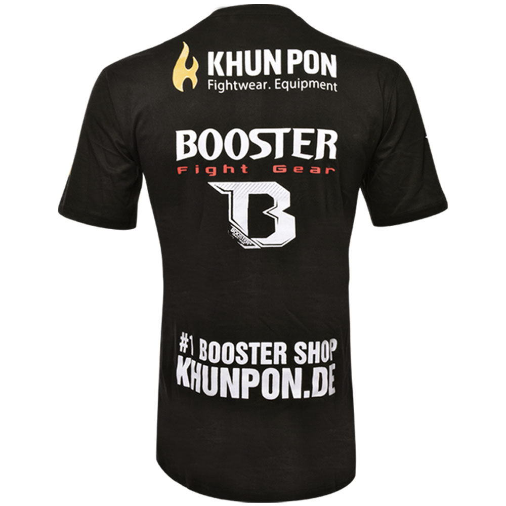 KHUN PON T-Shirt, Collabo Khun Pon x Booster, schwarz, S